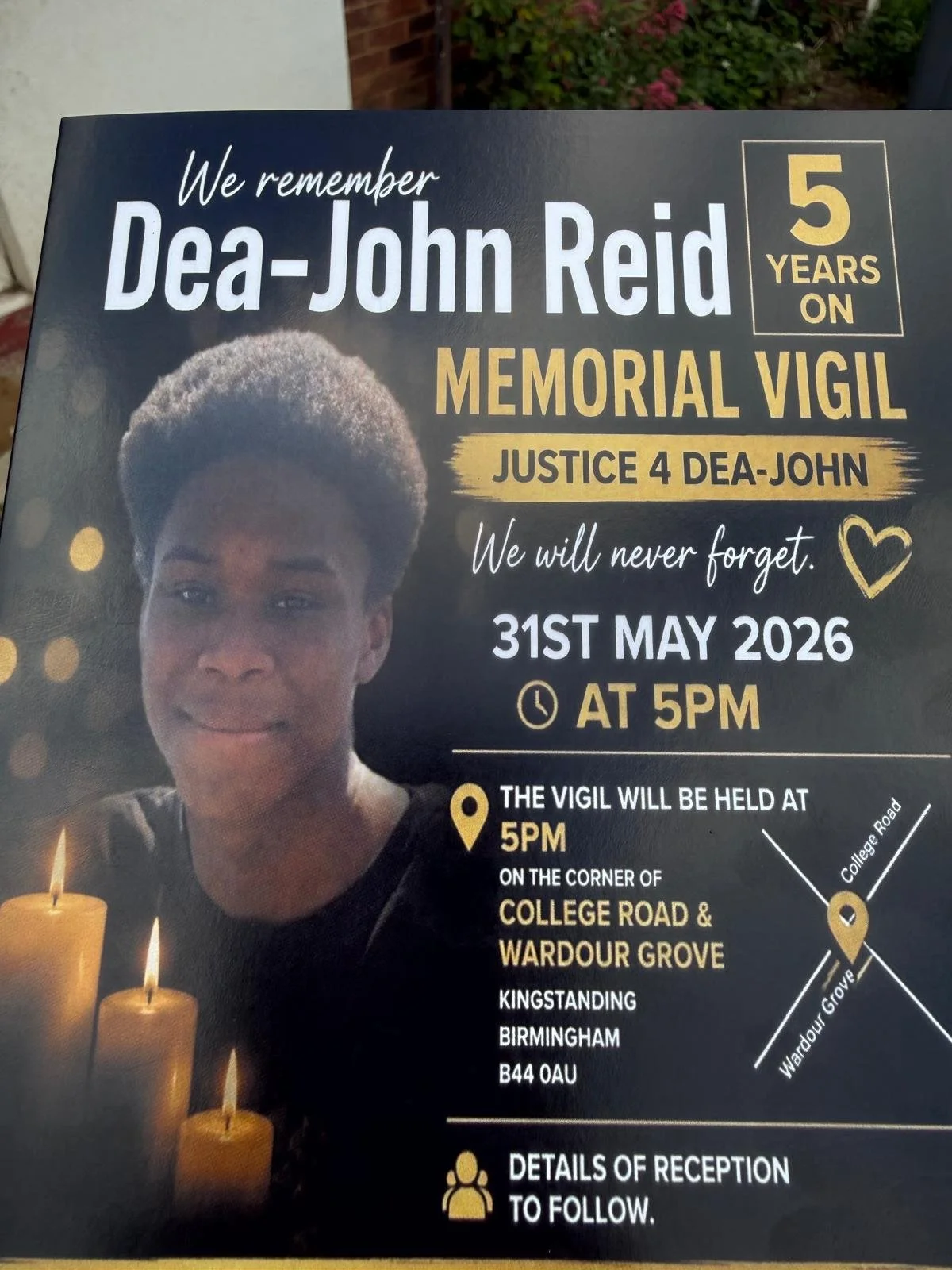 Remembering Dea-John Reid