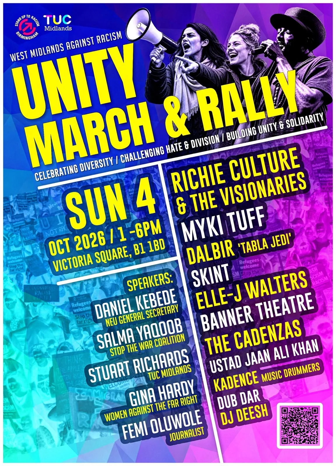 West Midlands Against Racism: Unity March and Rally&nbsp;