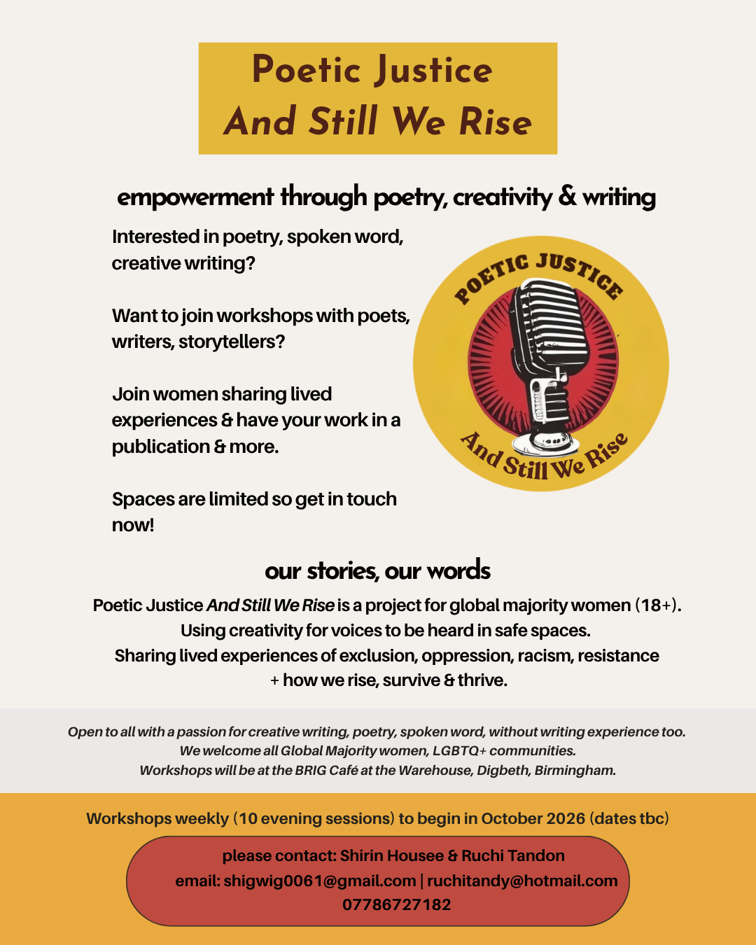 Poetic Justice And Still We Rise