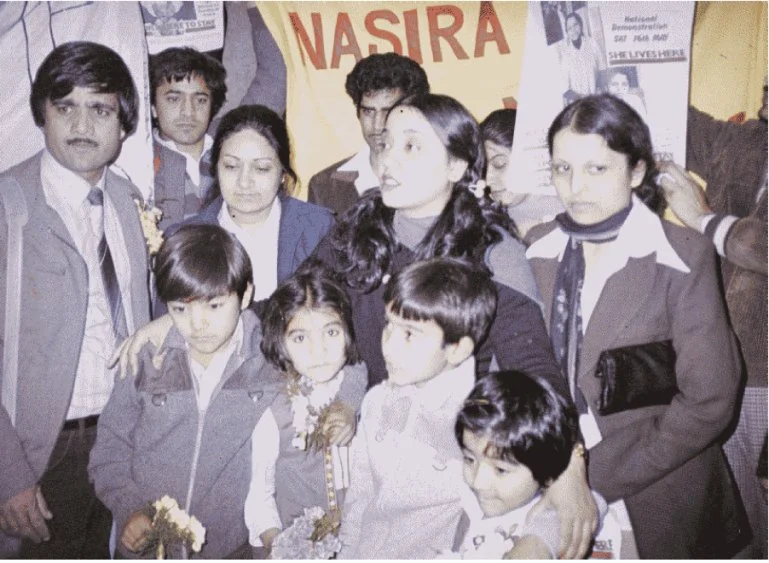  Publicity material to highlight a demonstration in support of Anwar Ditta’s campaign [Photo courtesy of Anwar Ditta] 