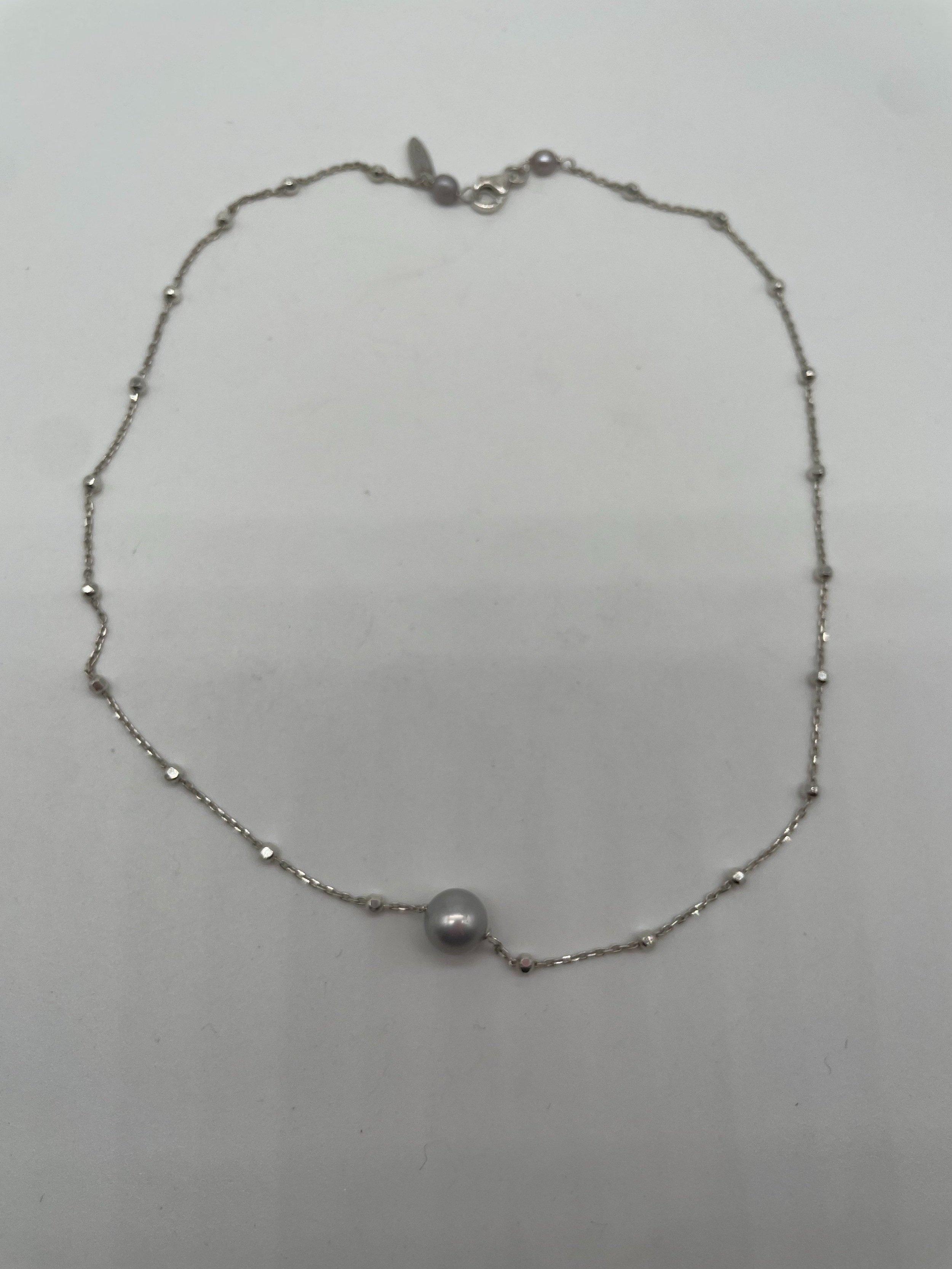 Argento 925 Perle grigie - €50.00