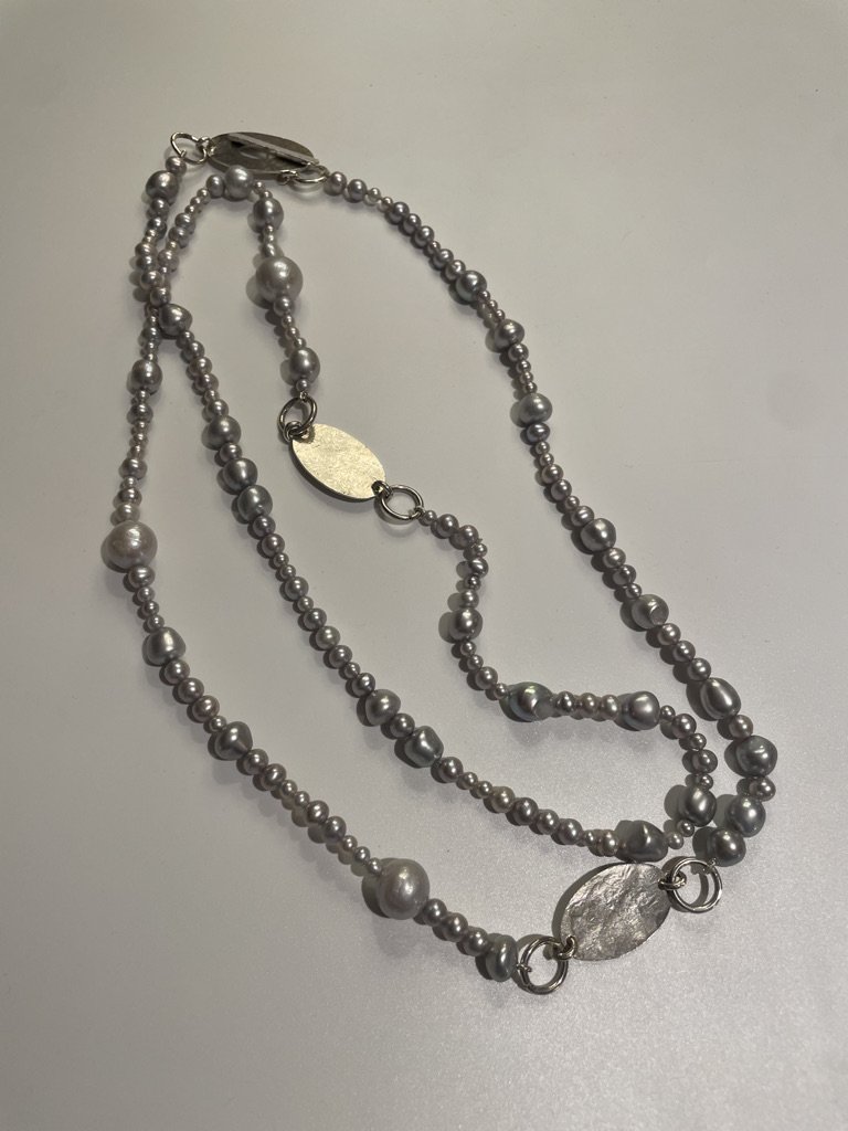Argento 925 Perle grigie - €320.00