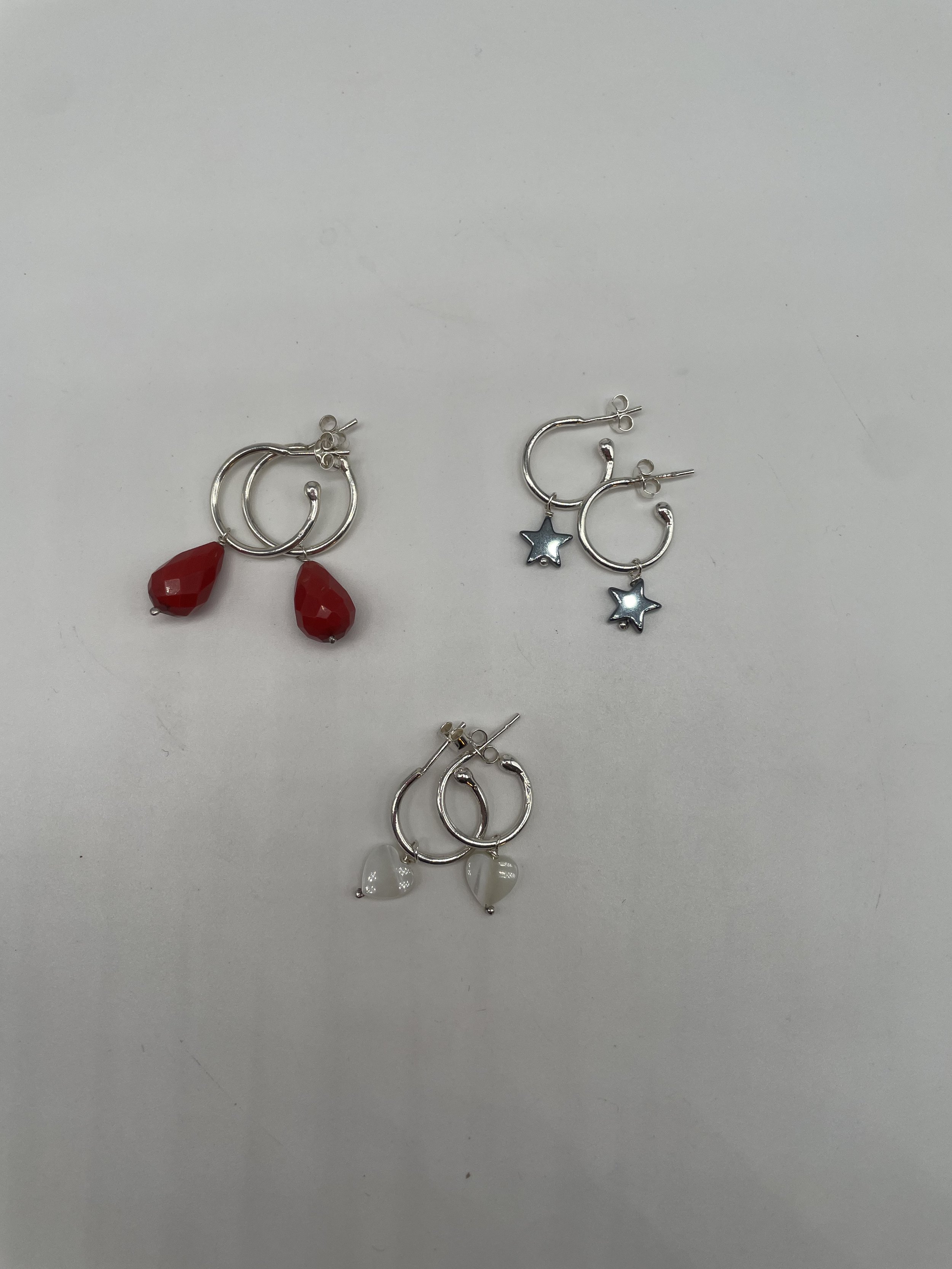 Argento 925 Madreperla, ematite e corallo - €60.00