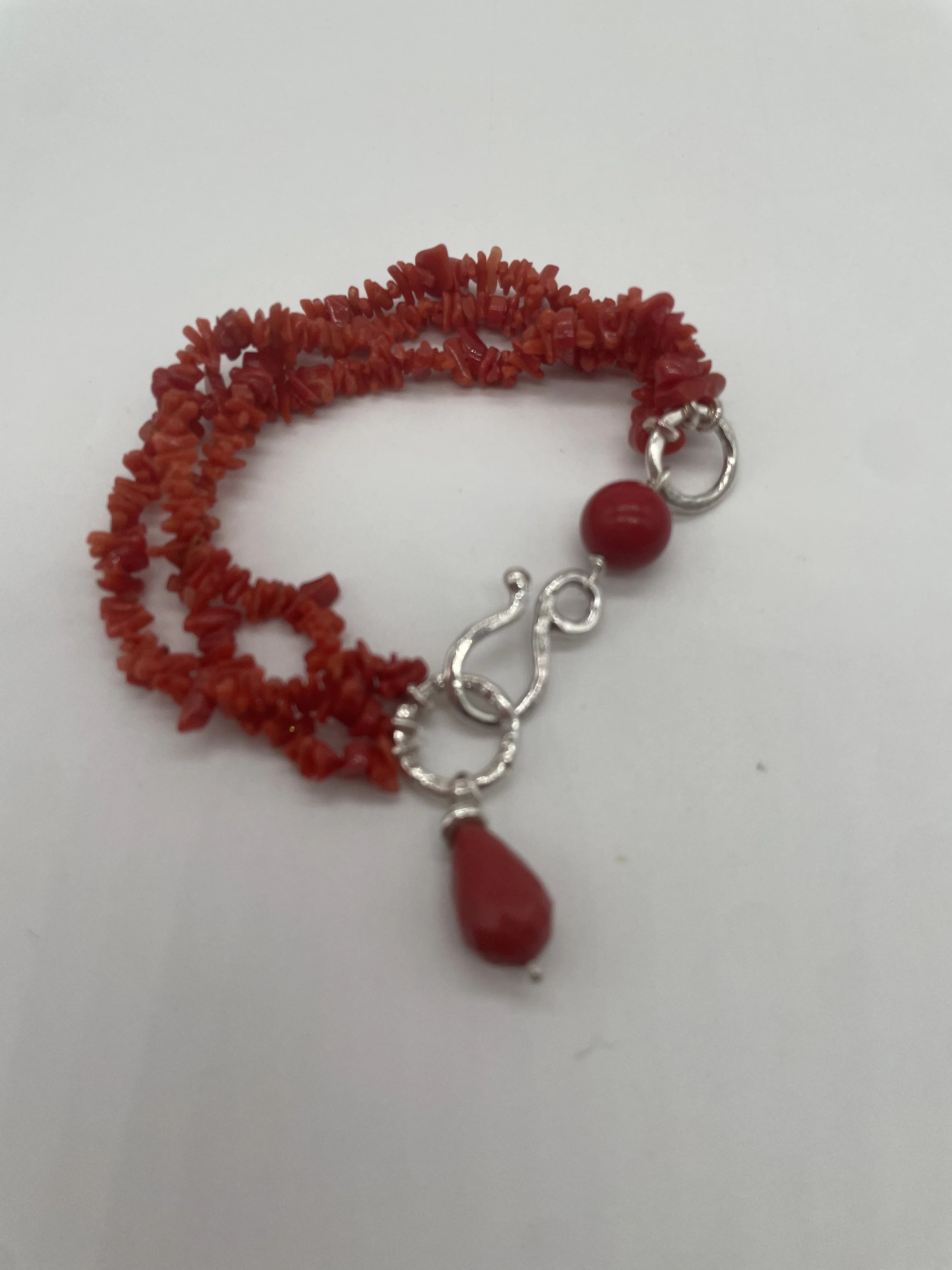 Argento 925 Corallo / Corallo bamboo - €130.00