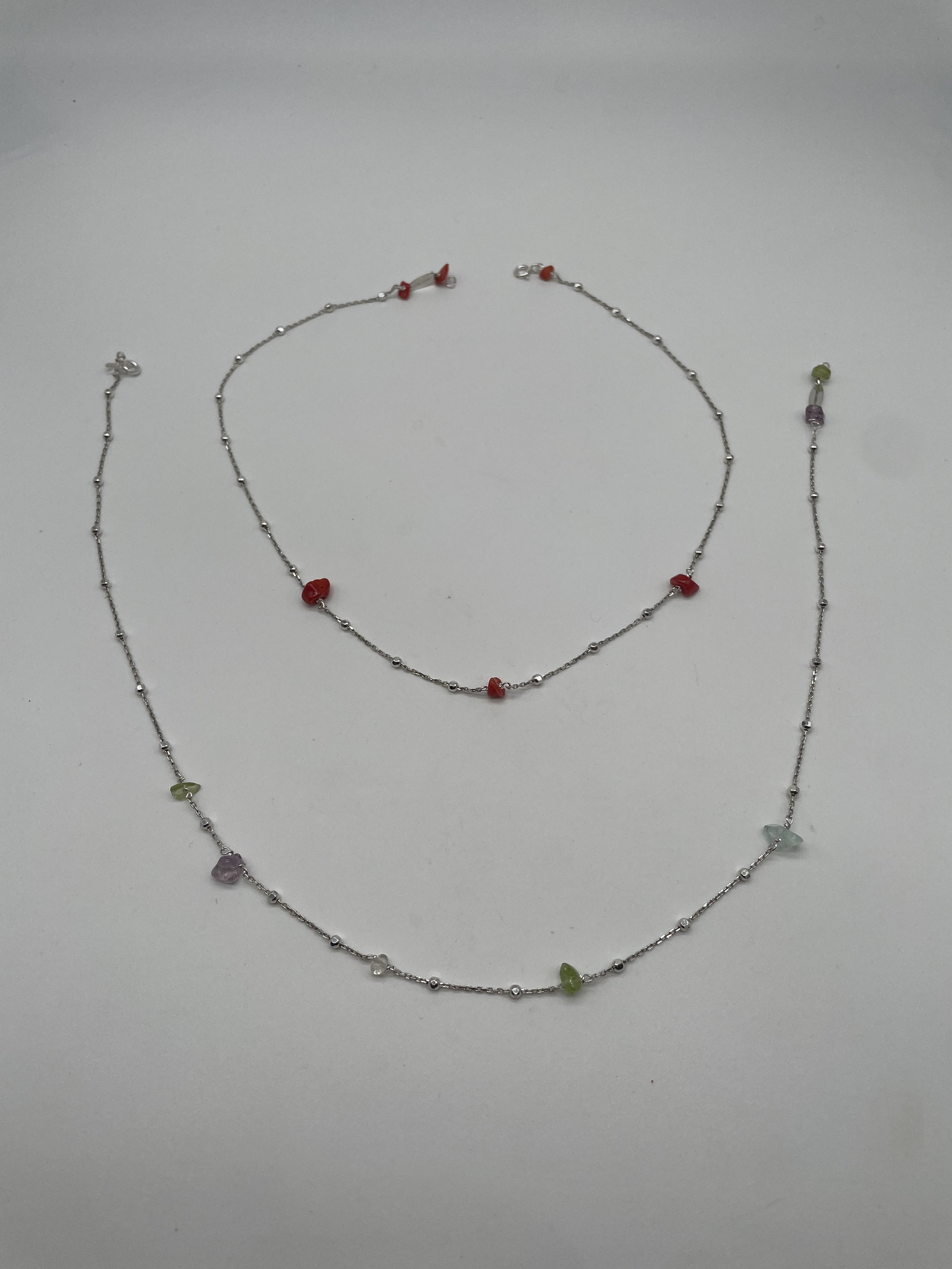 Argento 925 Pietre Dure Colorate / Corallo - €70.00