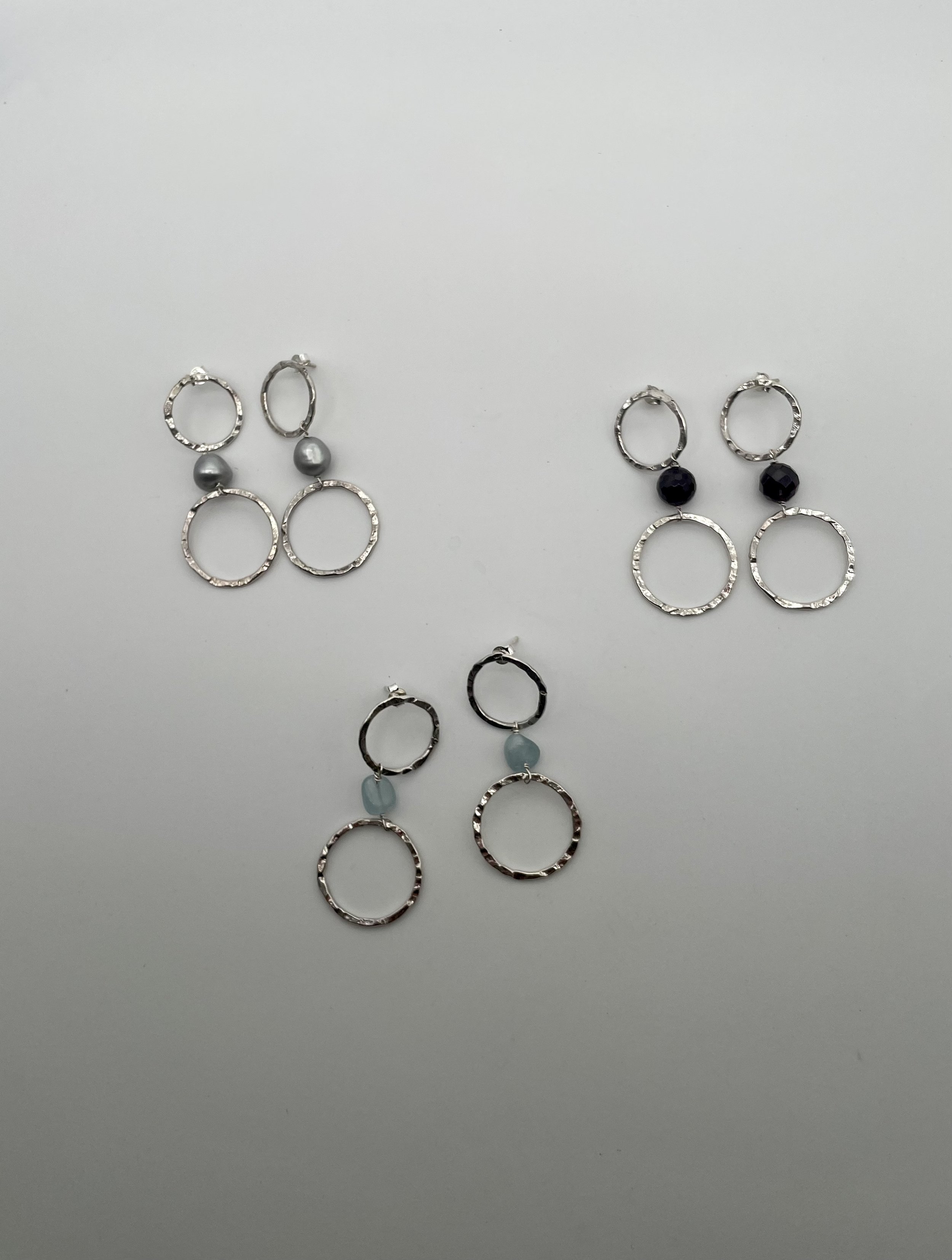 Argento 925 Perla Grigia Acquadolce / Acquamarina / Granato - €120.00 cad