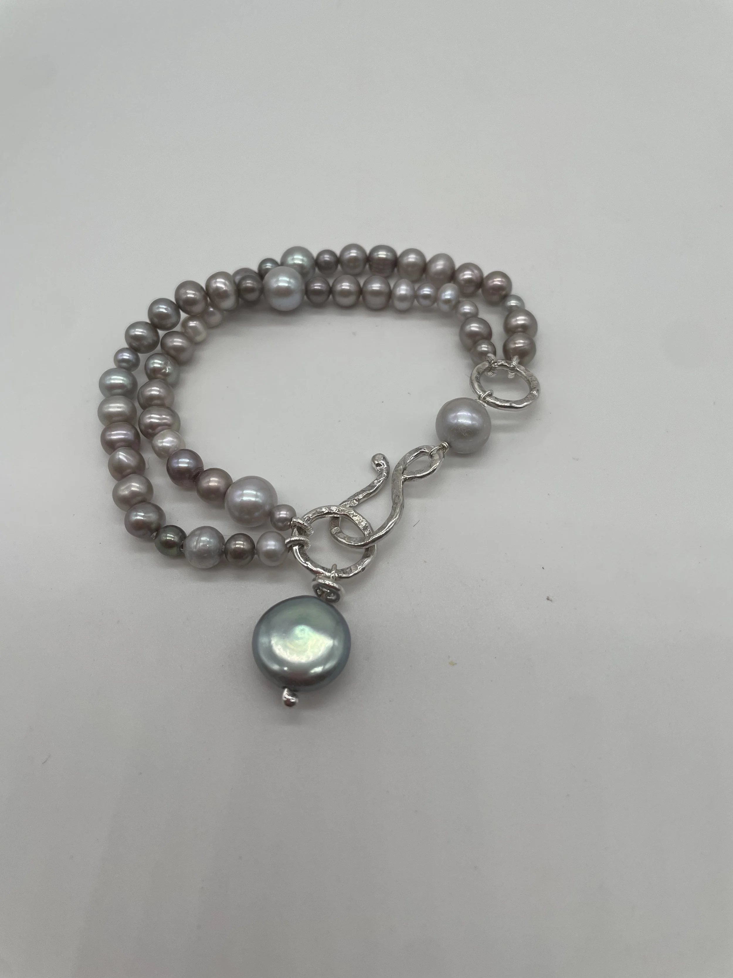 Argento 925 Perle grigie - €130.00