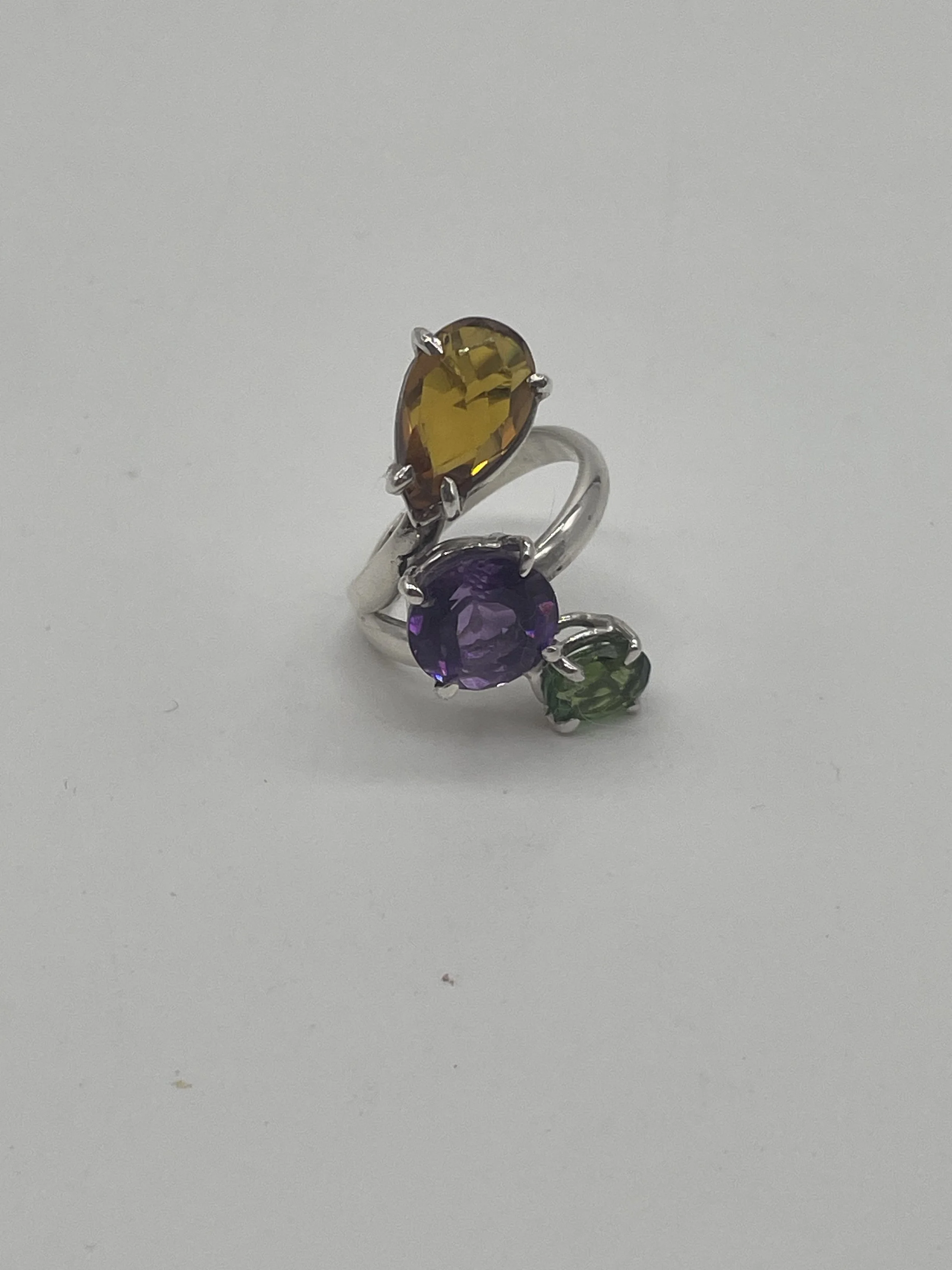 Argento 925 Quarzo Madera / Ametista / Peridot - €330.00