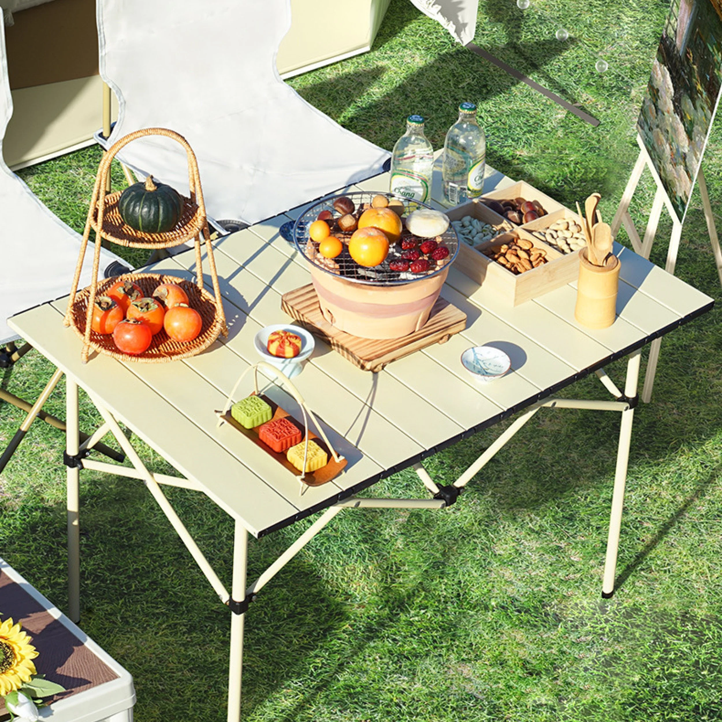 Amazon Andes Folding Camping Picnic Table Outdoor Table Amazon