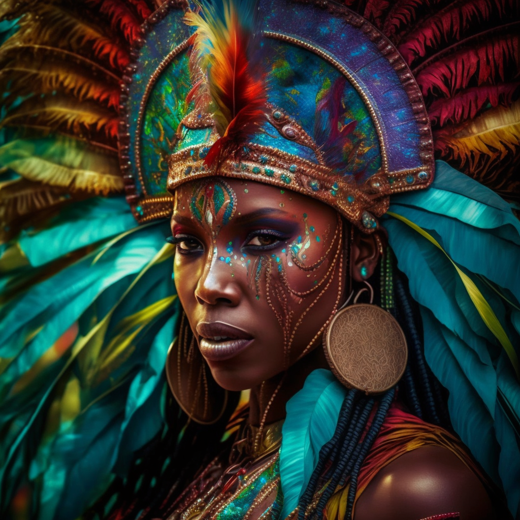 Mashramani masquerader. Georgetown, Guyana. (2018)