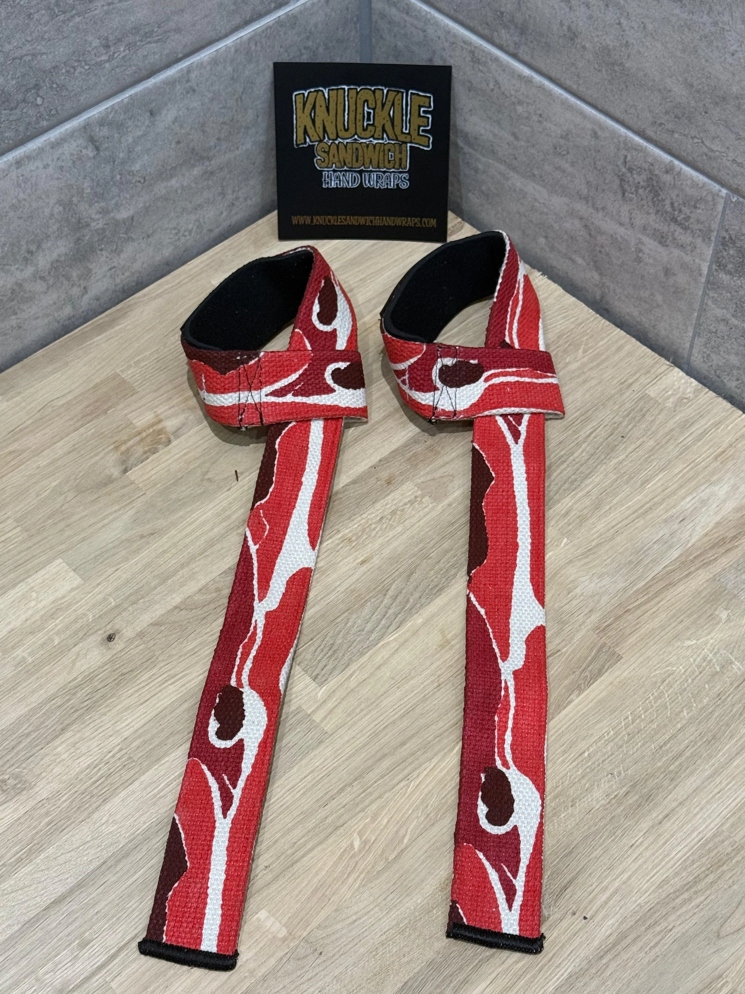 Bacon Weight Lifting Straps