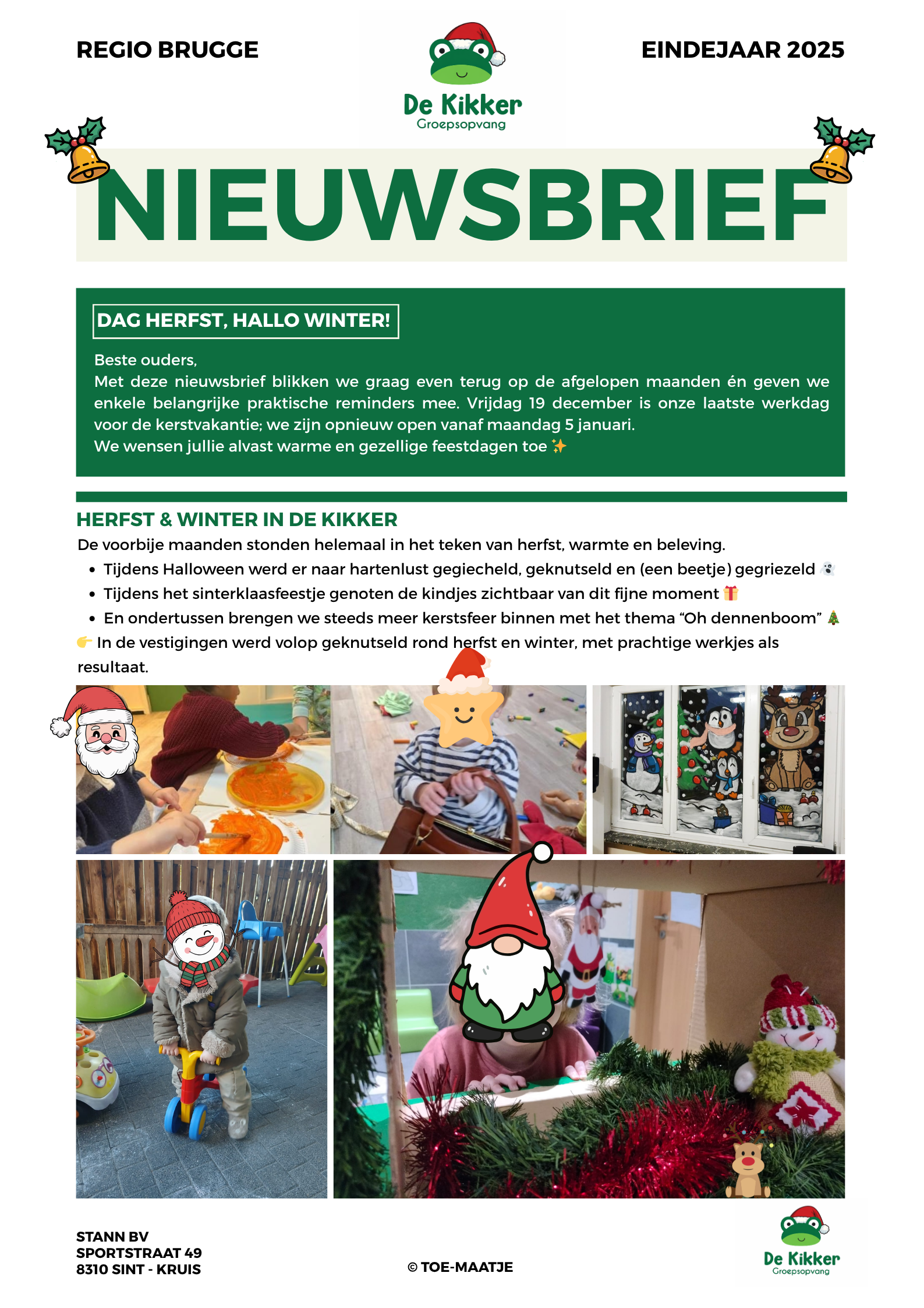 Nieuwsbrief Eindejaar Brugge