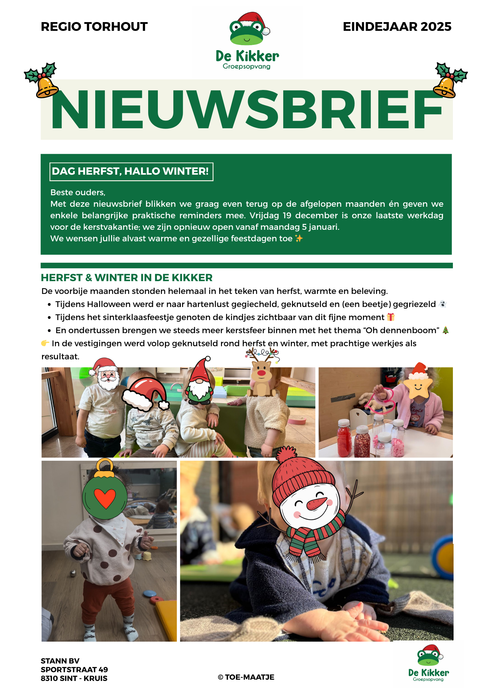 Nieuwsbrief Eindejaar Torhout