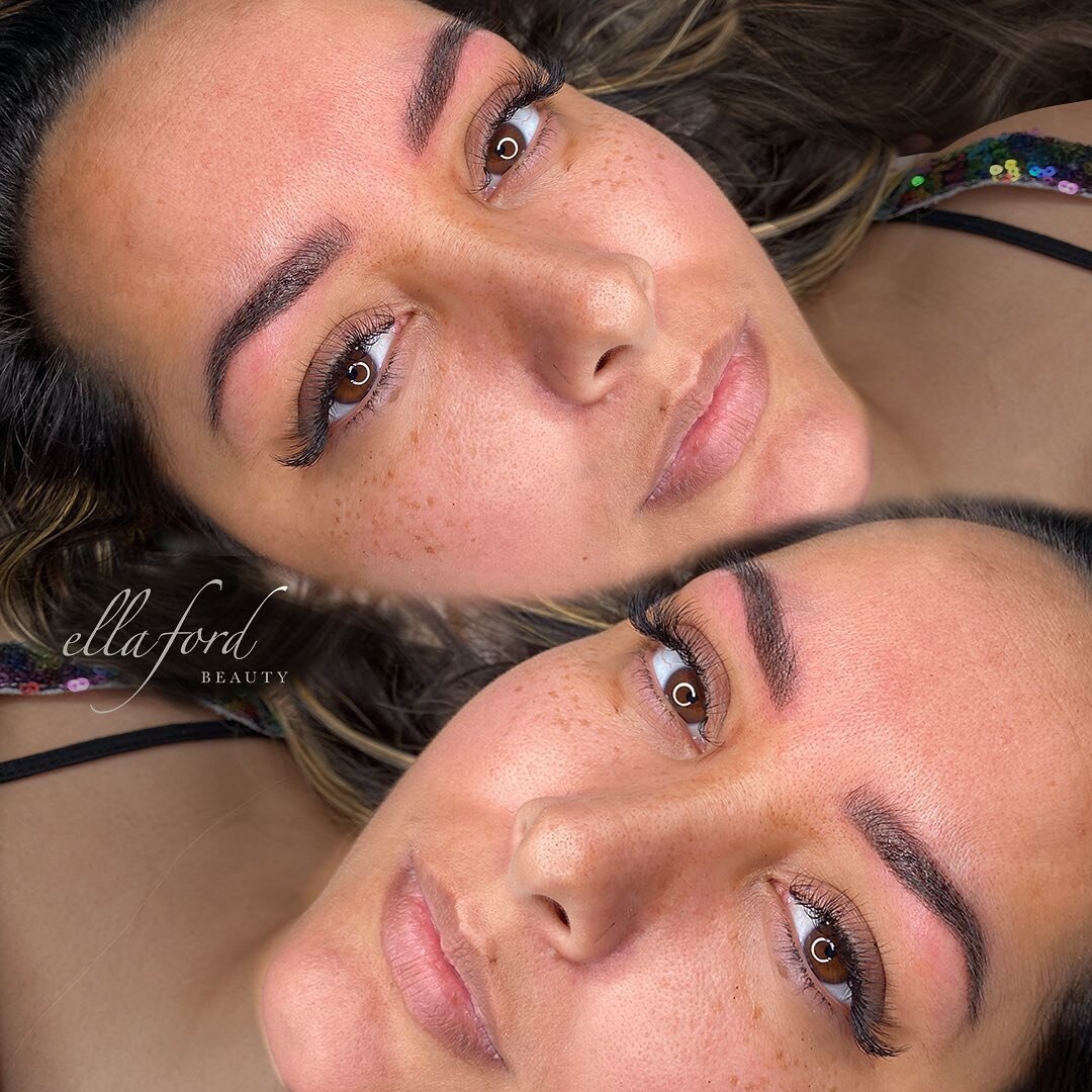 S W I P E ➡️ for before pic
Beautiful, elegant #powderbrows which completely enhance her eyes and we chose a warm brown to give her skin a beautiful rich glow and her brows a lovely soft texture!

One less thing to do before the school runs! 🏃🏽&zwj