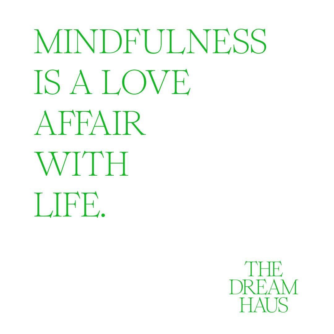 Mindfulness is not just a meditation practice, it is a way of being deeply present and connected with this wild ride of life. ⁠
⁠
The love affair is showing up wholeheartedly for the joys and sorrows, of staying open to life flowing through you and l