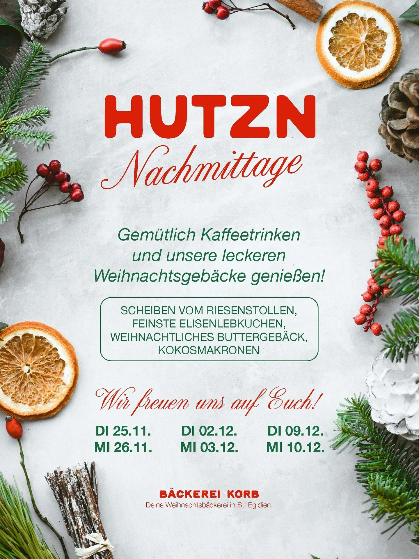 Schaut gern bei unseren Hutznnachmittagen in unserer Filiale in St. Egidien vorbei! 🎄