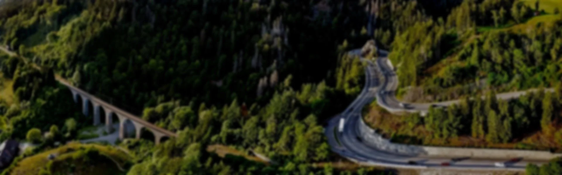 Black Forest road winding through pine trees - Schwarzwald Germany