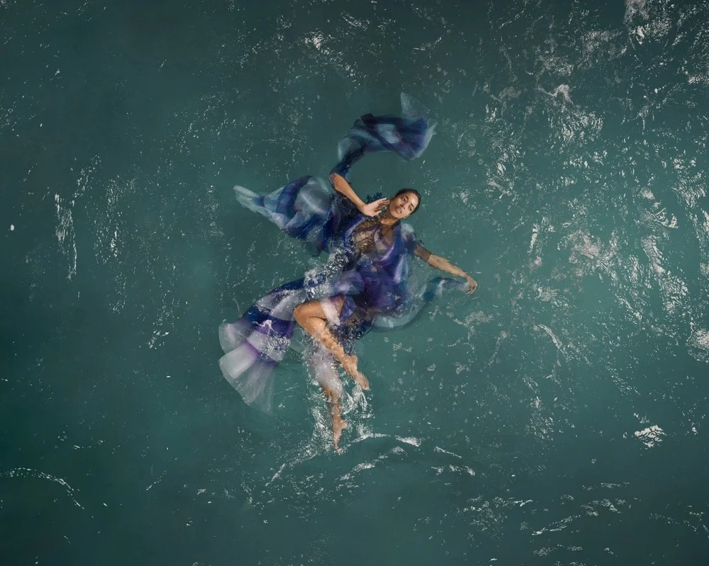 iris van herpen blue dress Iris Van Herpen Haute Couture S/S 20  SHOWstudio