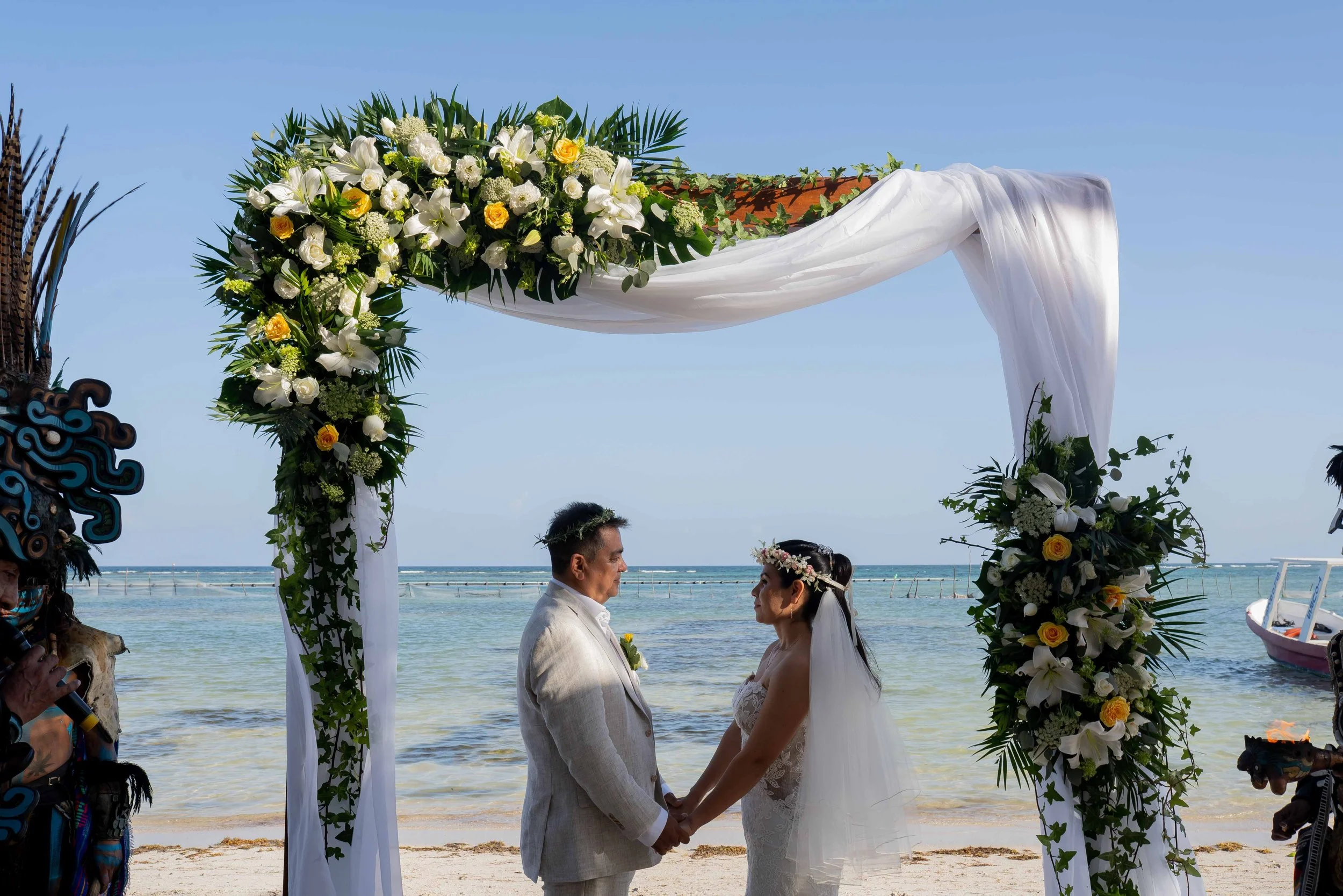 mahahual maya wedding ceremony