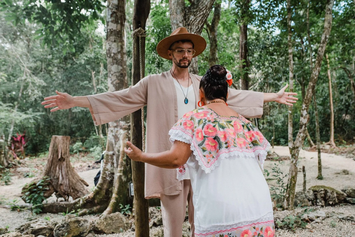 Mayan Ceremony Cenote wedding