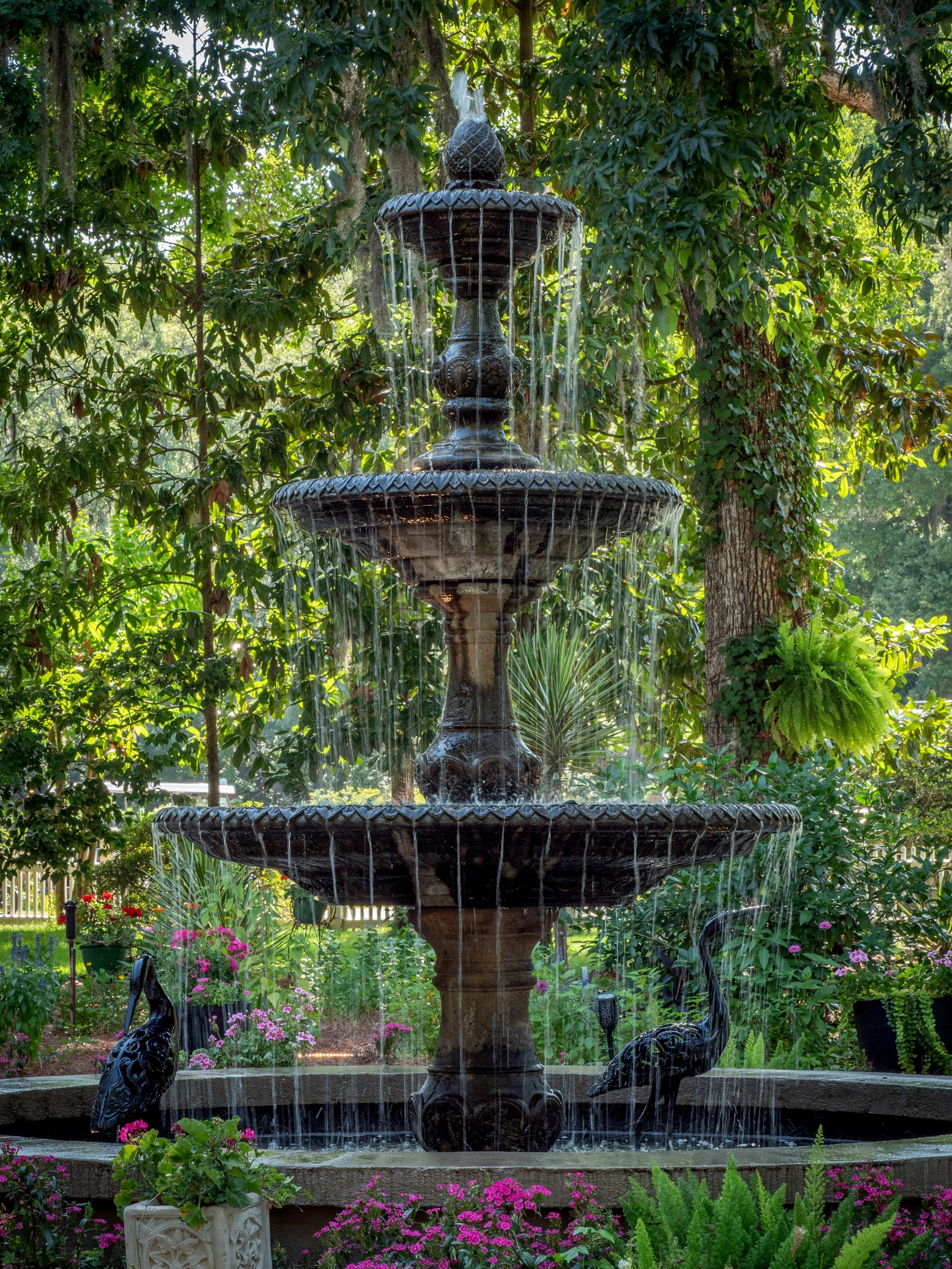 The Mackey House Garden Fountain