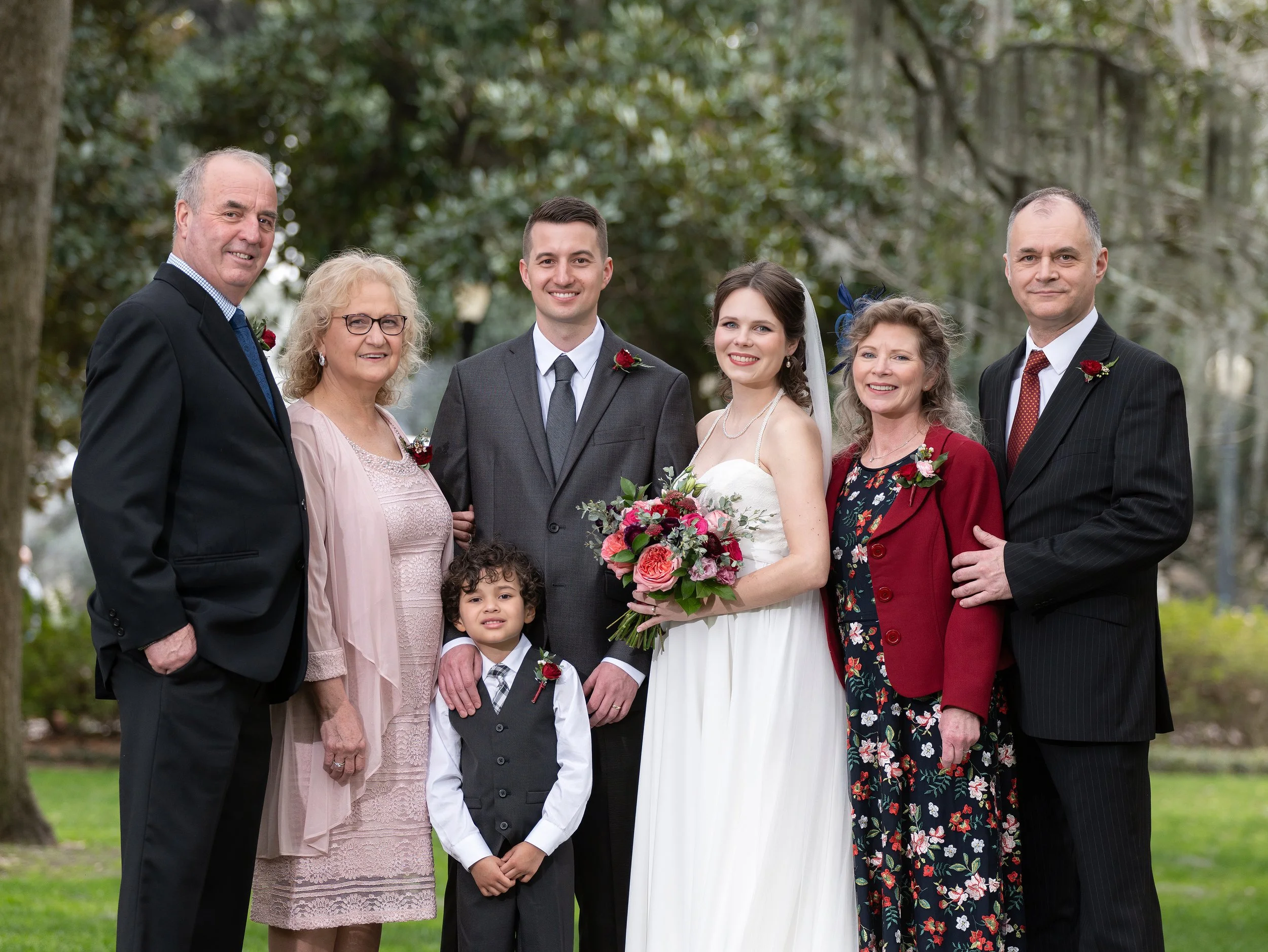 Family Portrait Beneath the Live Oaks