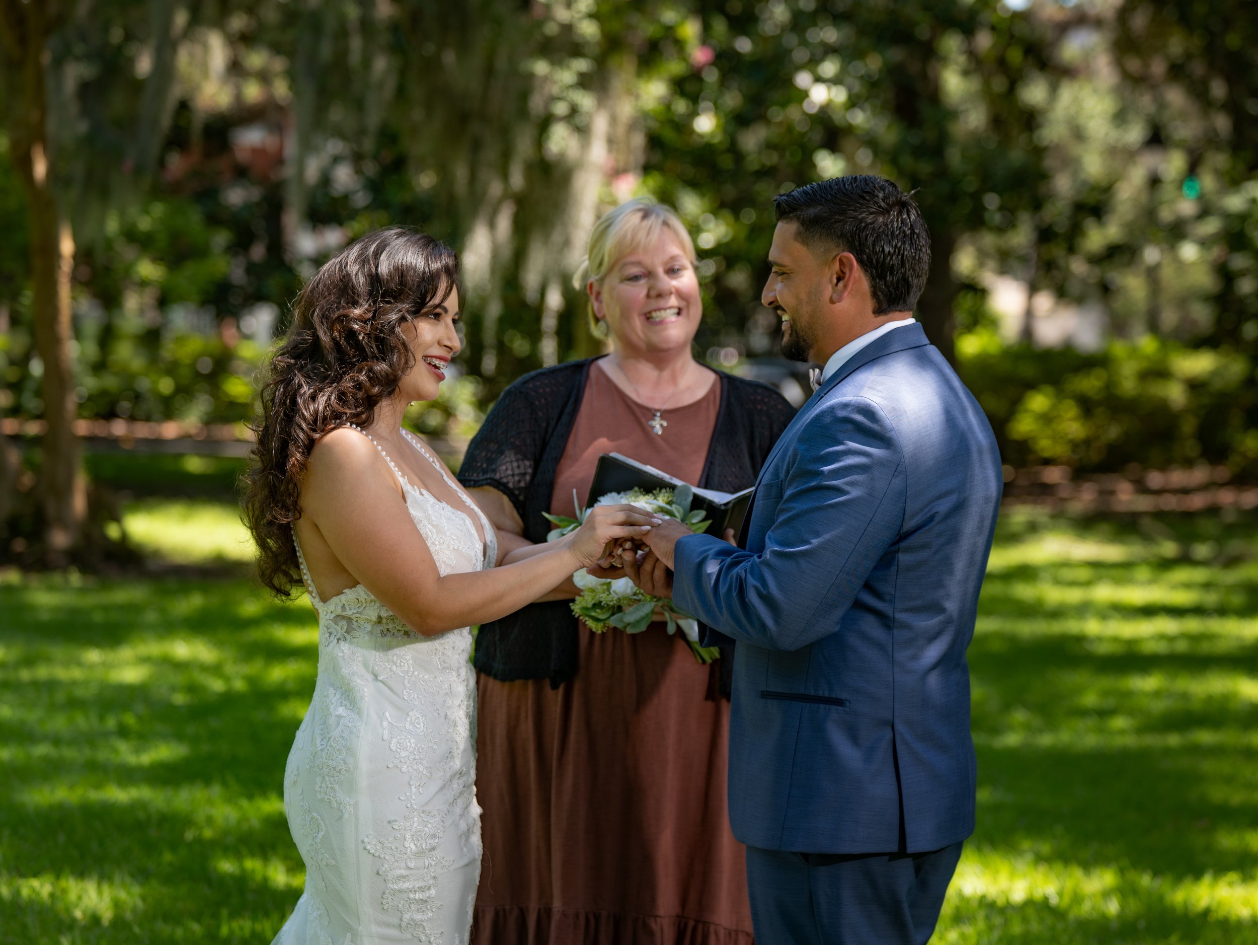 Savannah wedding ceremony in the Historic District