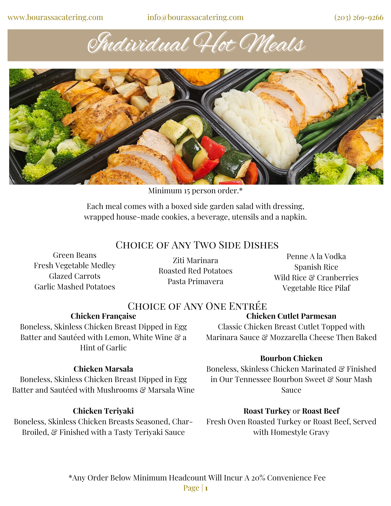 Individual Hot Meals 1