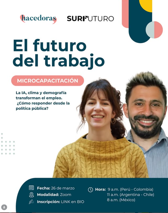Capacitación sobre futuro del trabajo para mujeres en políticas públicas