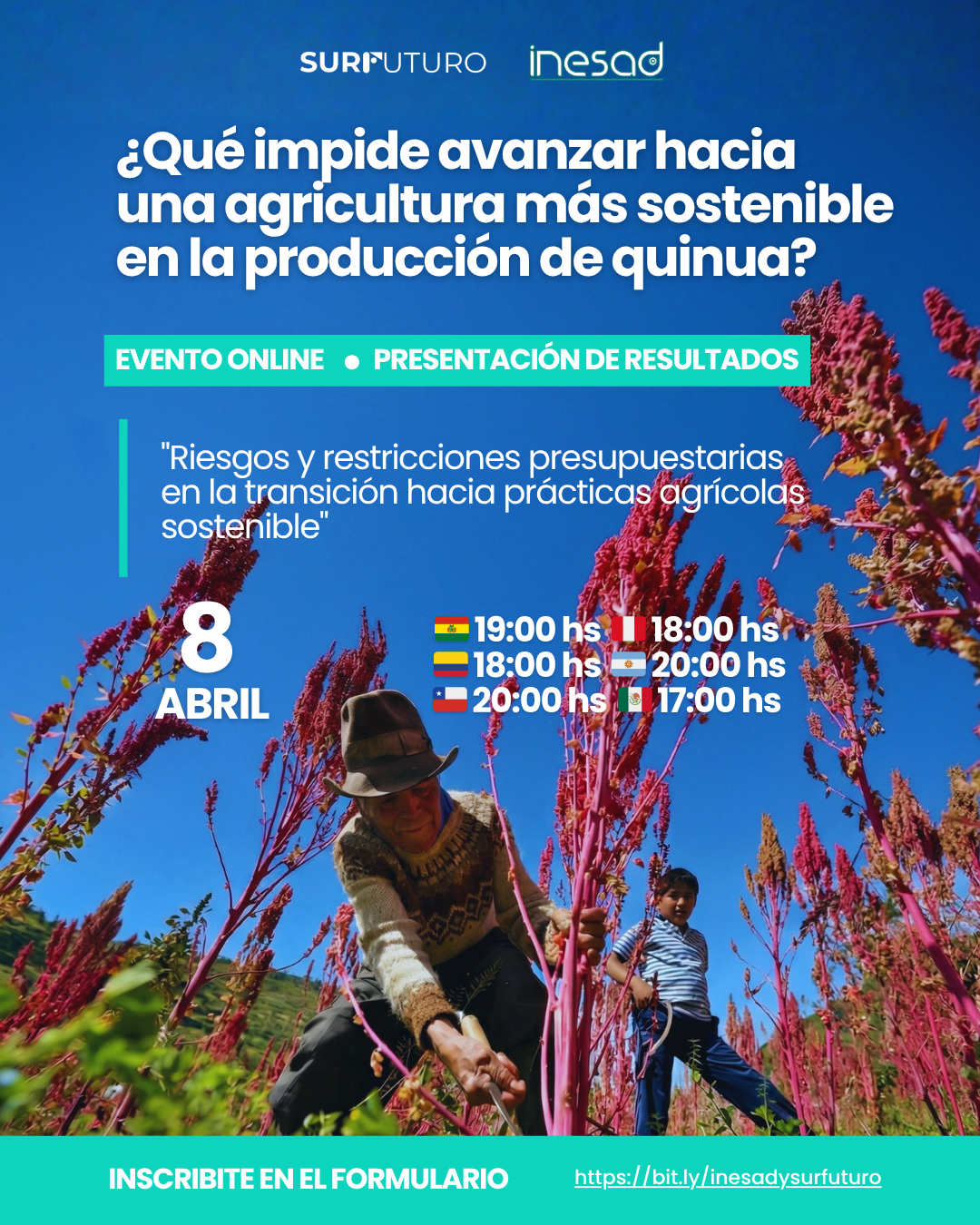 Presentación de hallazgos sobre empleos verdes y tecnologías agrícolas sostenibles en la región andina