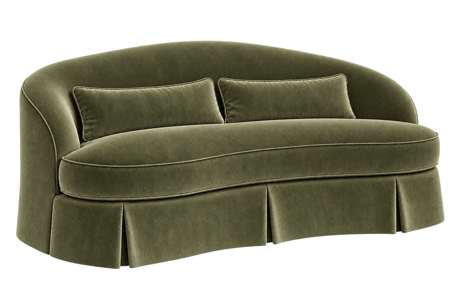 Dolly - Moss Olive Mohair - Three Quarter.png