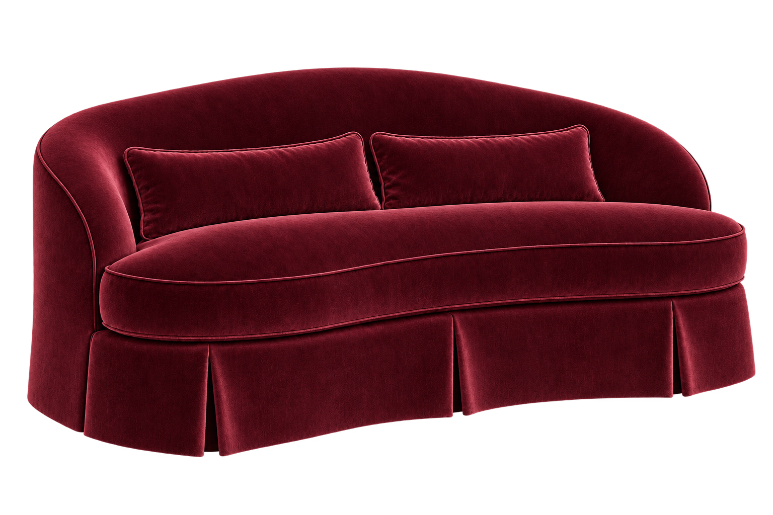 Dolly - Oxblood Mohair - Three Quarter.png