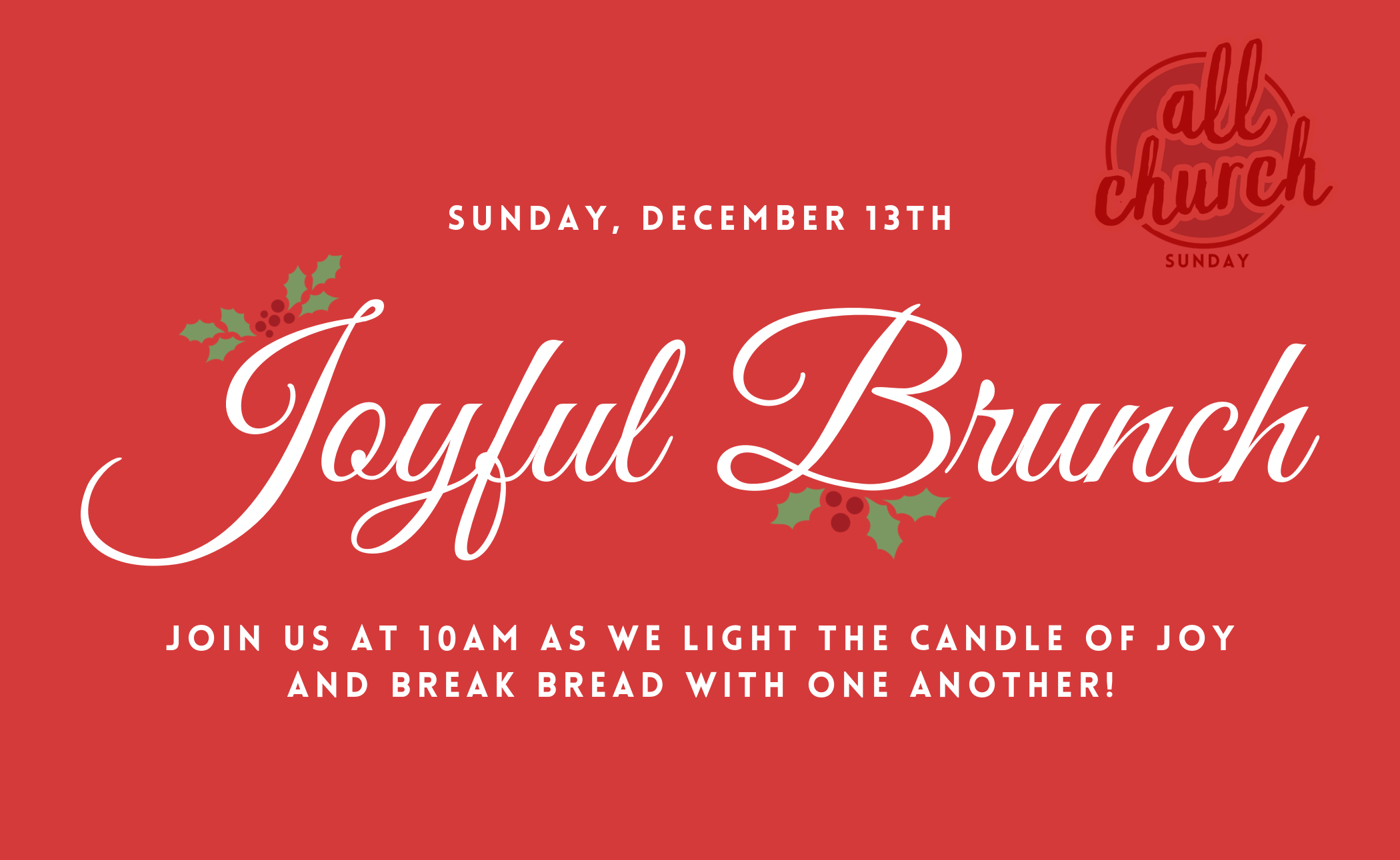 All Church: Joyful Brunch!