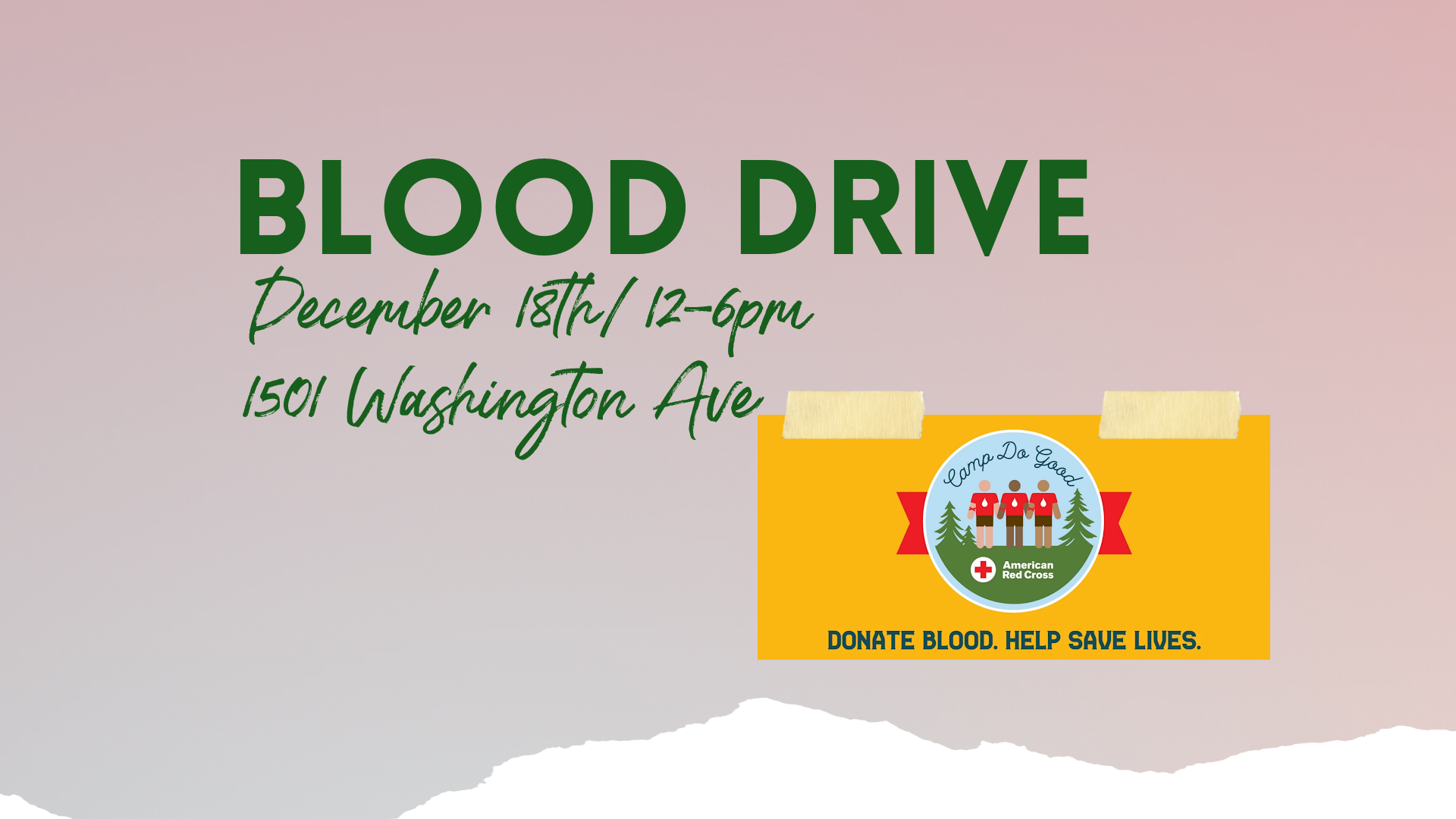 American Red Cross Blood Drive