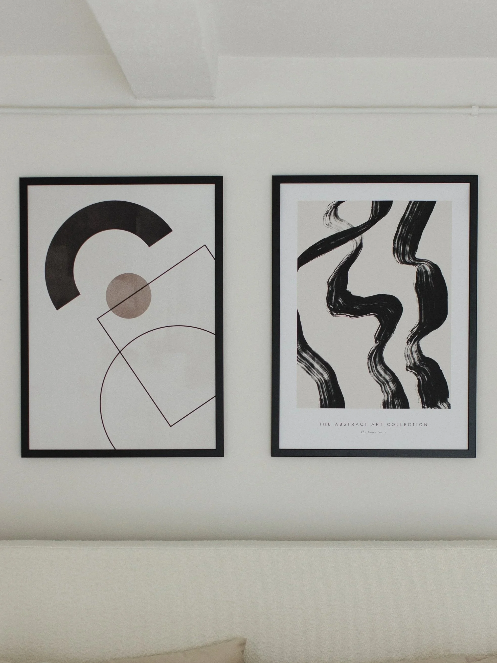 Abstract Artwork in Black Frames