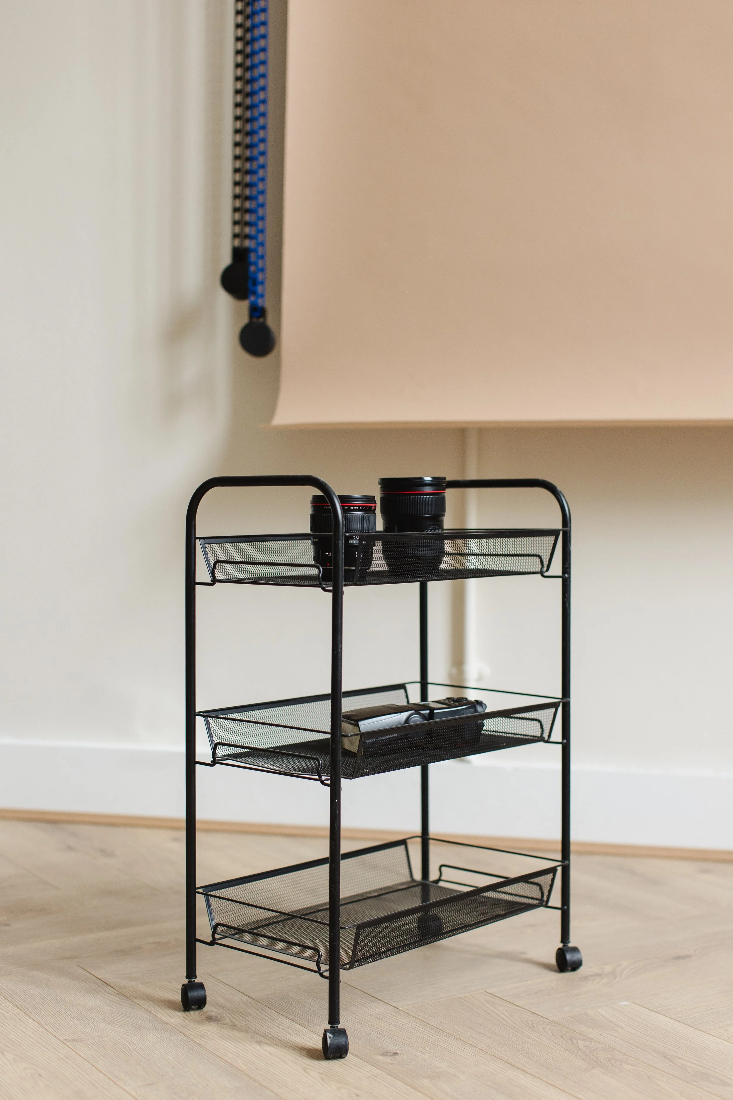 Black Movable Trolley