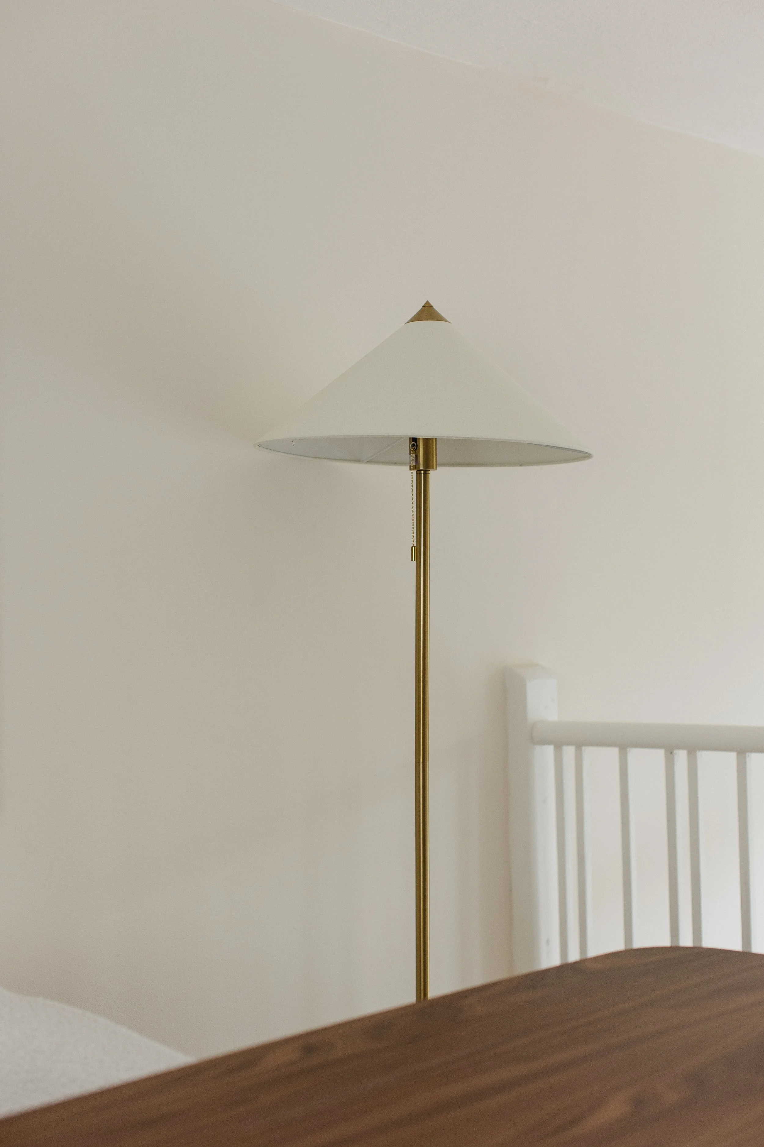 Gold/Cream Standing Lamp