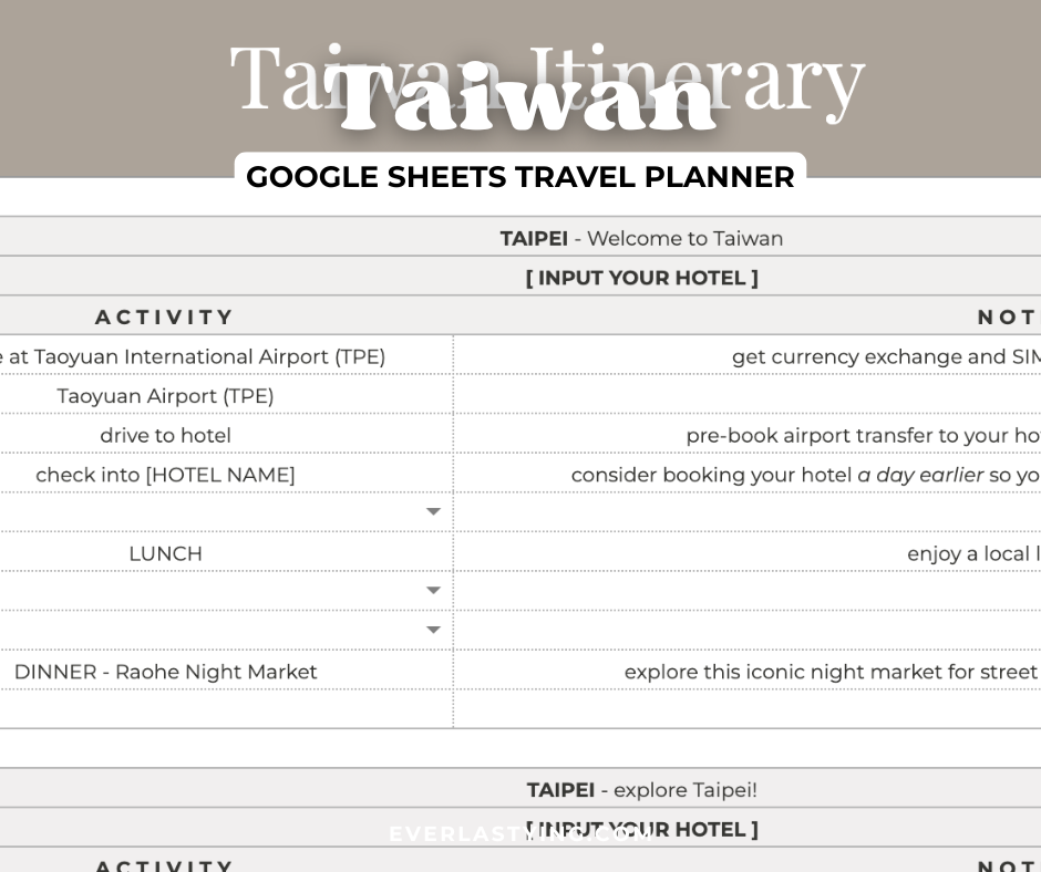Google Sheets Travel Planner Product Taiwan (product preview).png