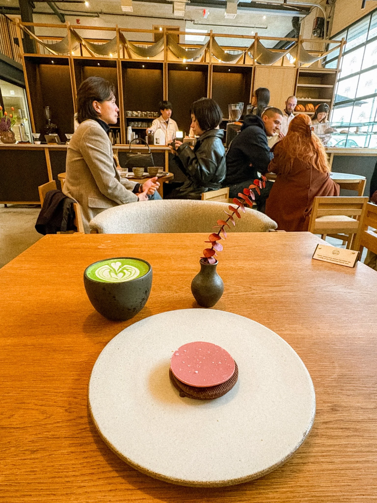 pastries and matcha at the Bushwick location