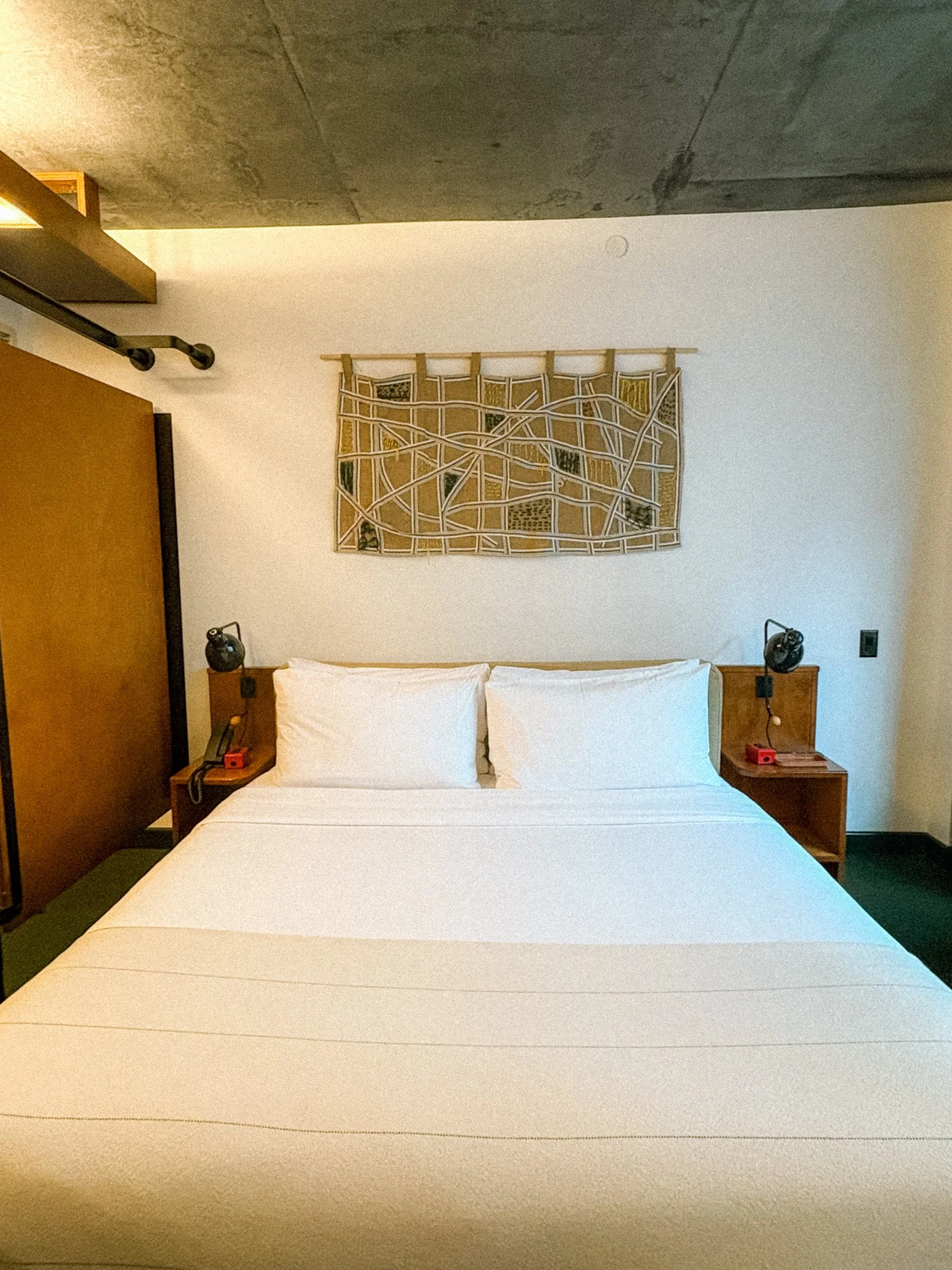 comfy bed with plush blankets