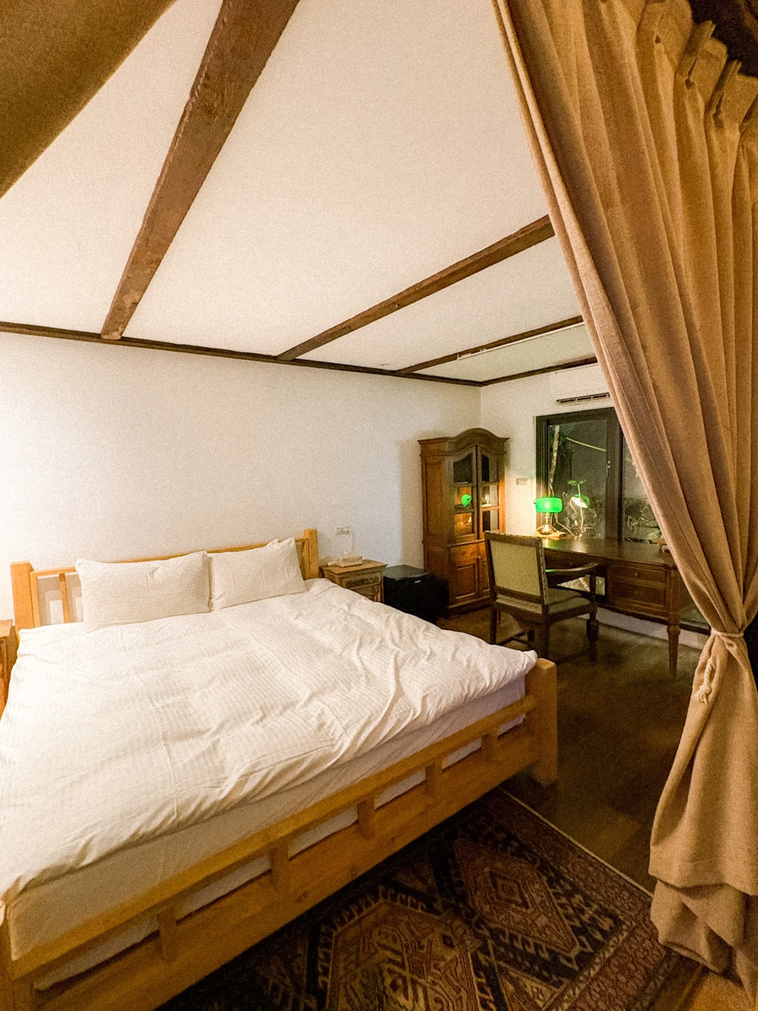 Deep Breath B&B - Crystal Room - bed and desk.jpg