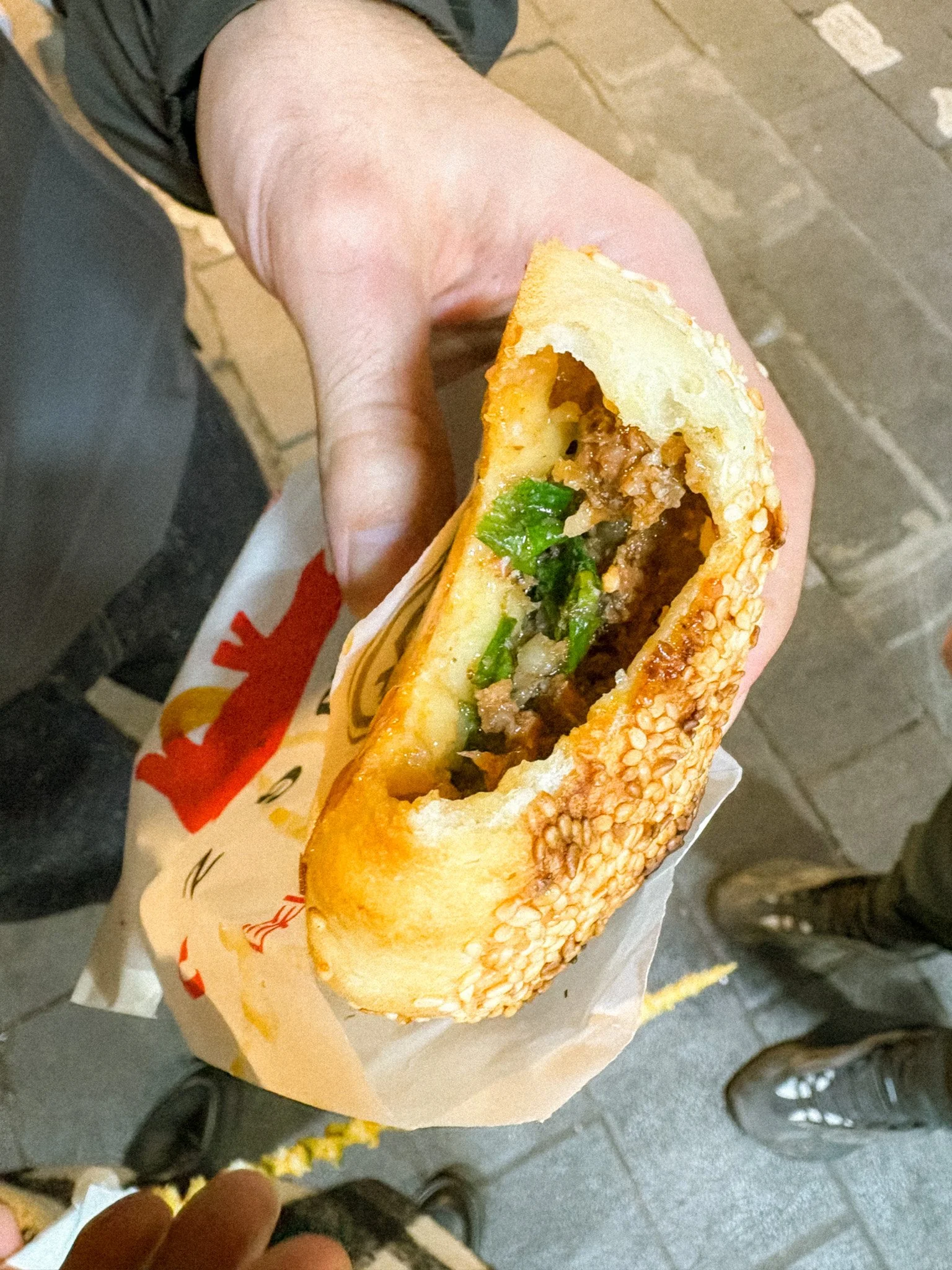 pork filling on the inside