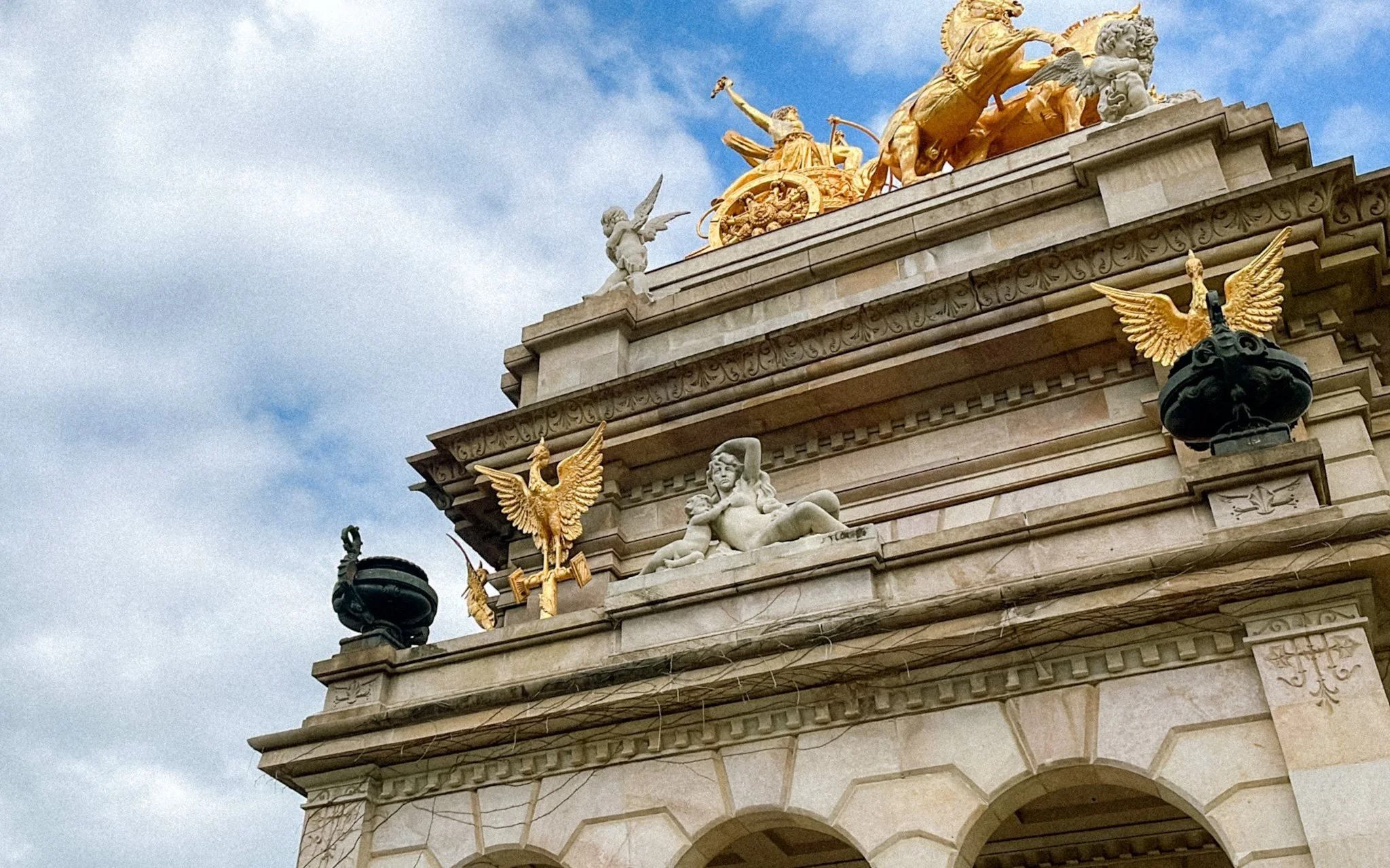 Barcelona Parque de Ciutadella - Cascada Monumental sculptures.JPG