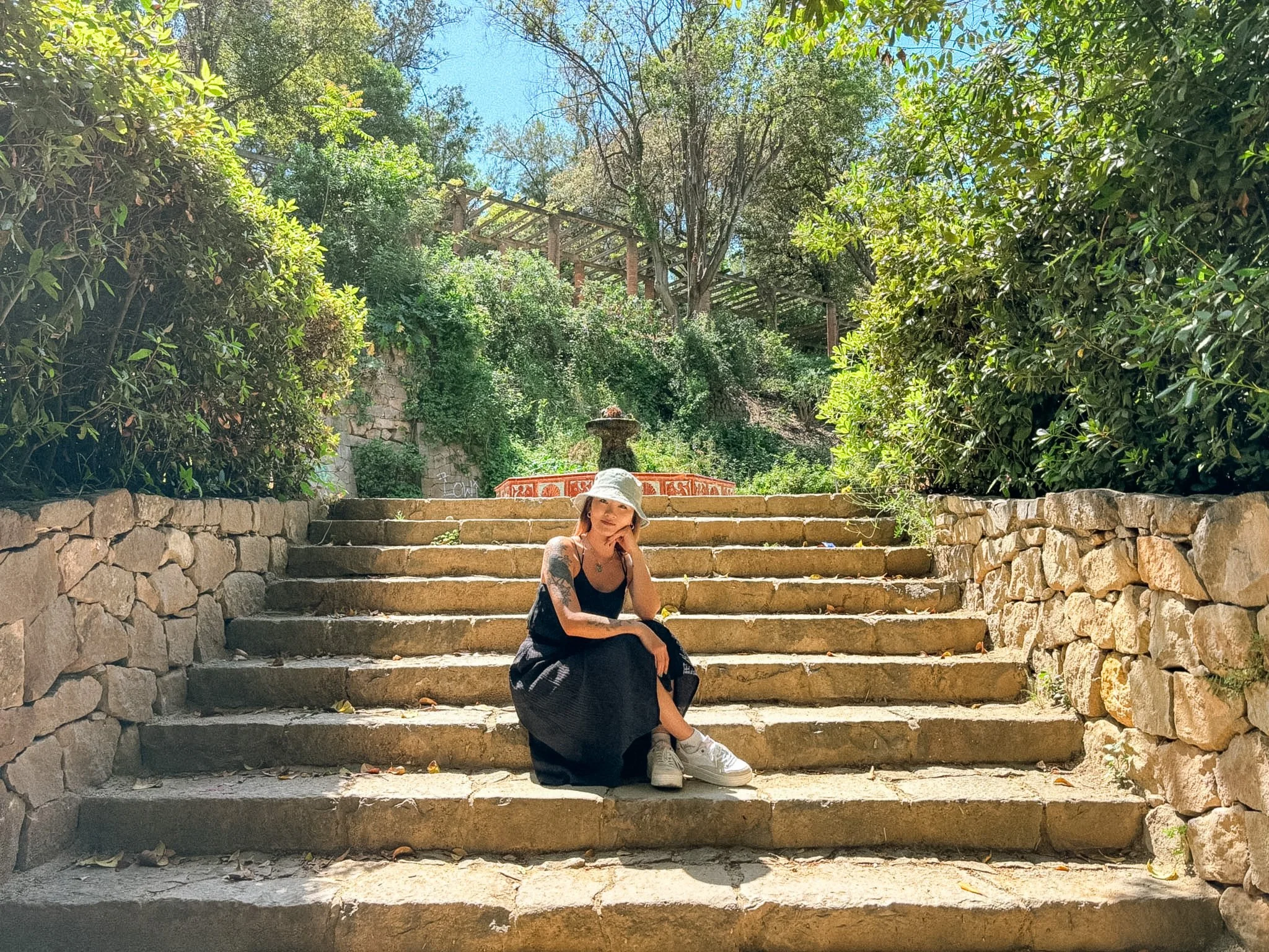 Jardins de Laribel Montjuic Spain - Melinda steps.jpg