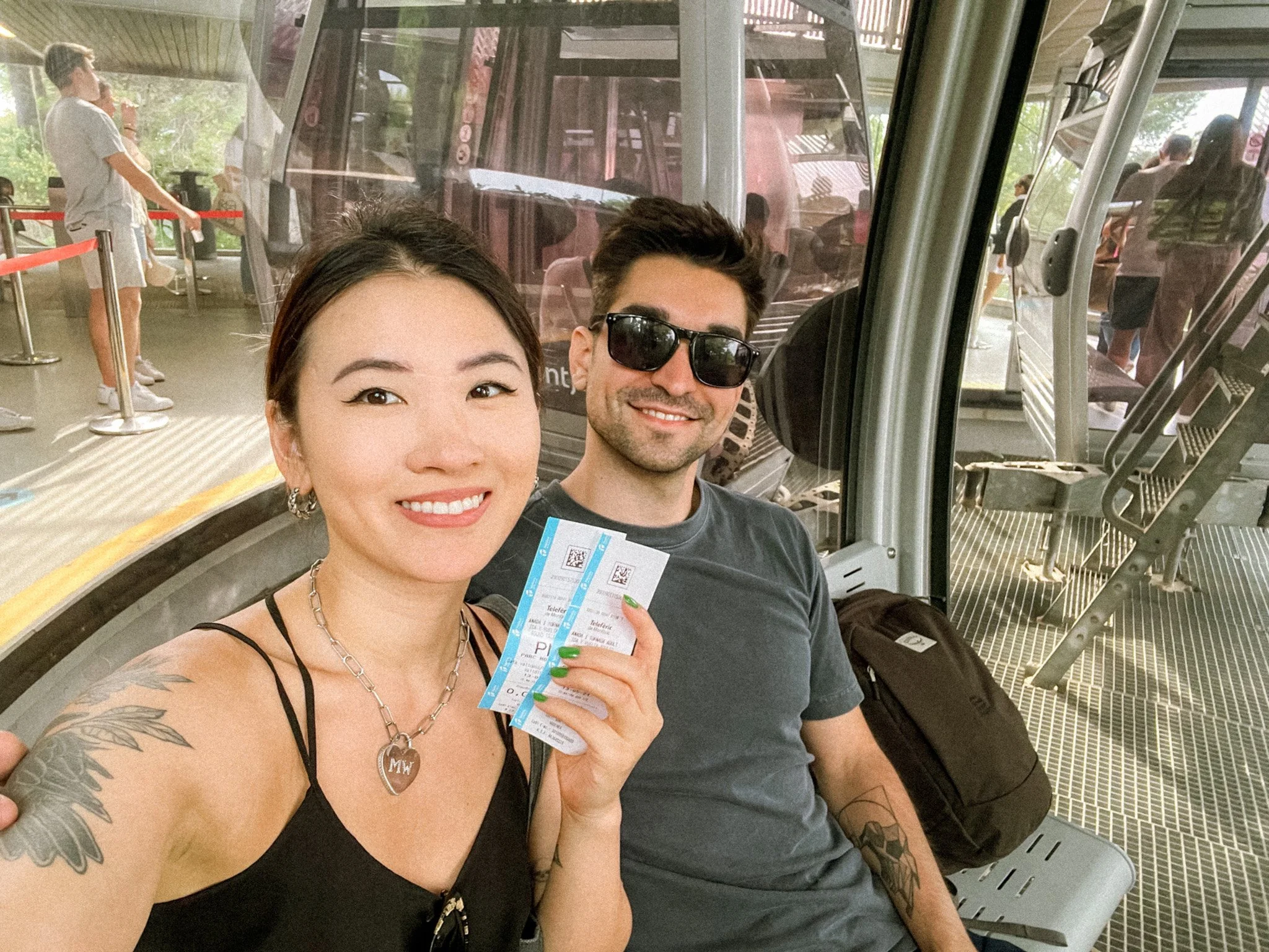 riding the gondola up