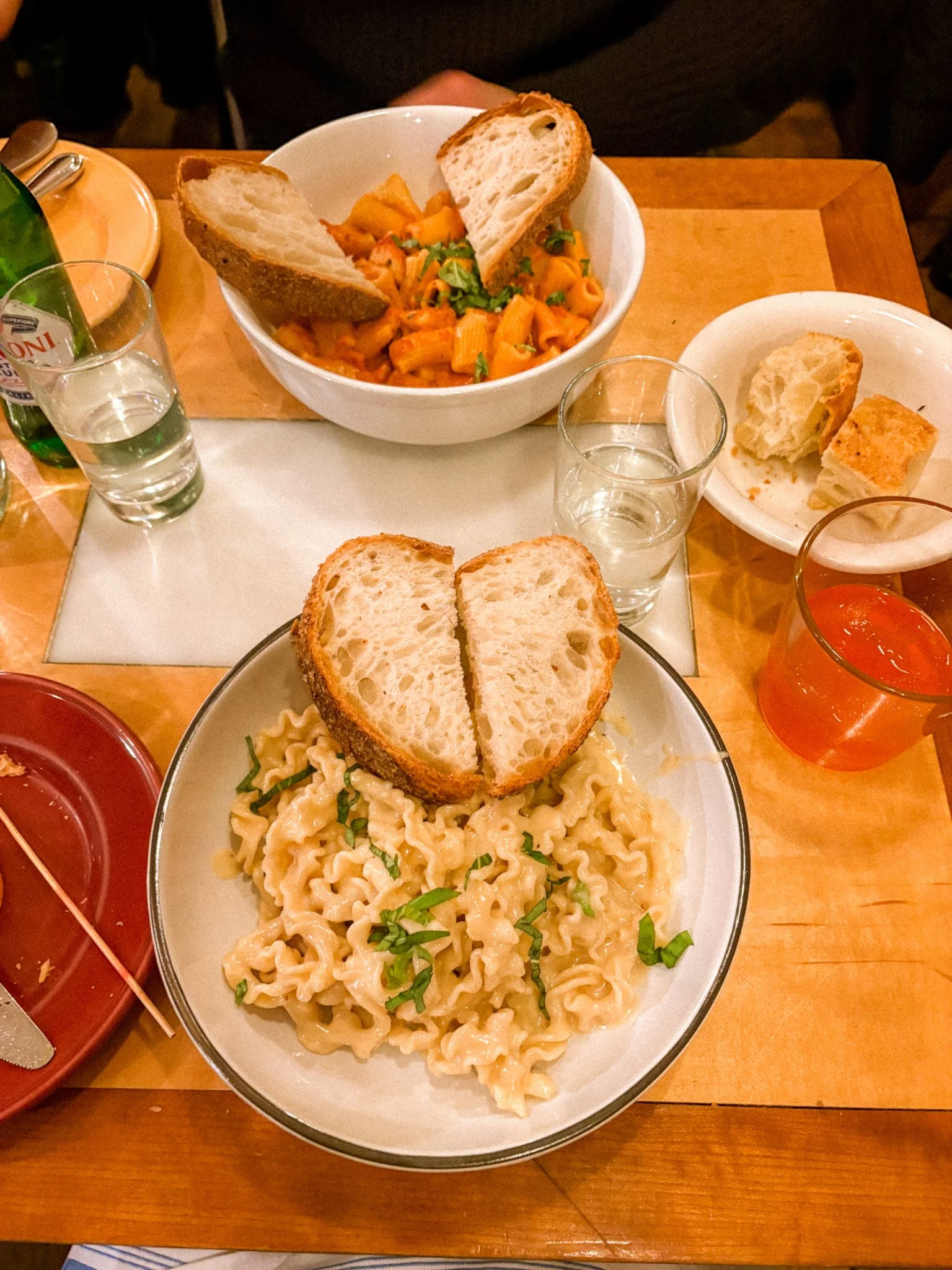 not the pasta we made
