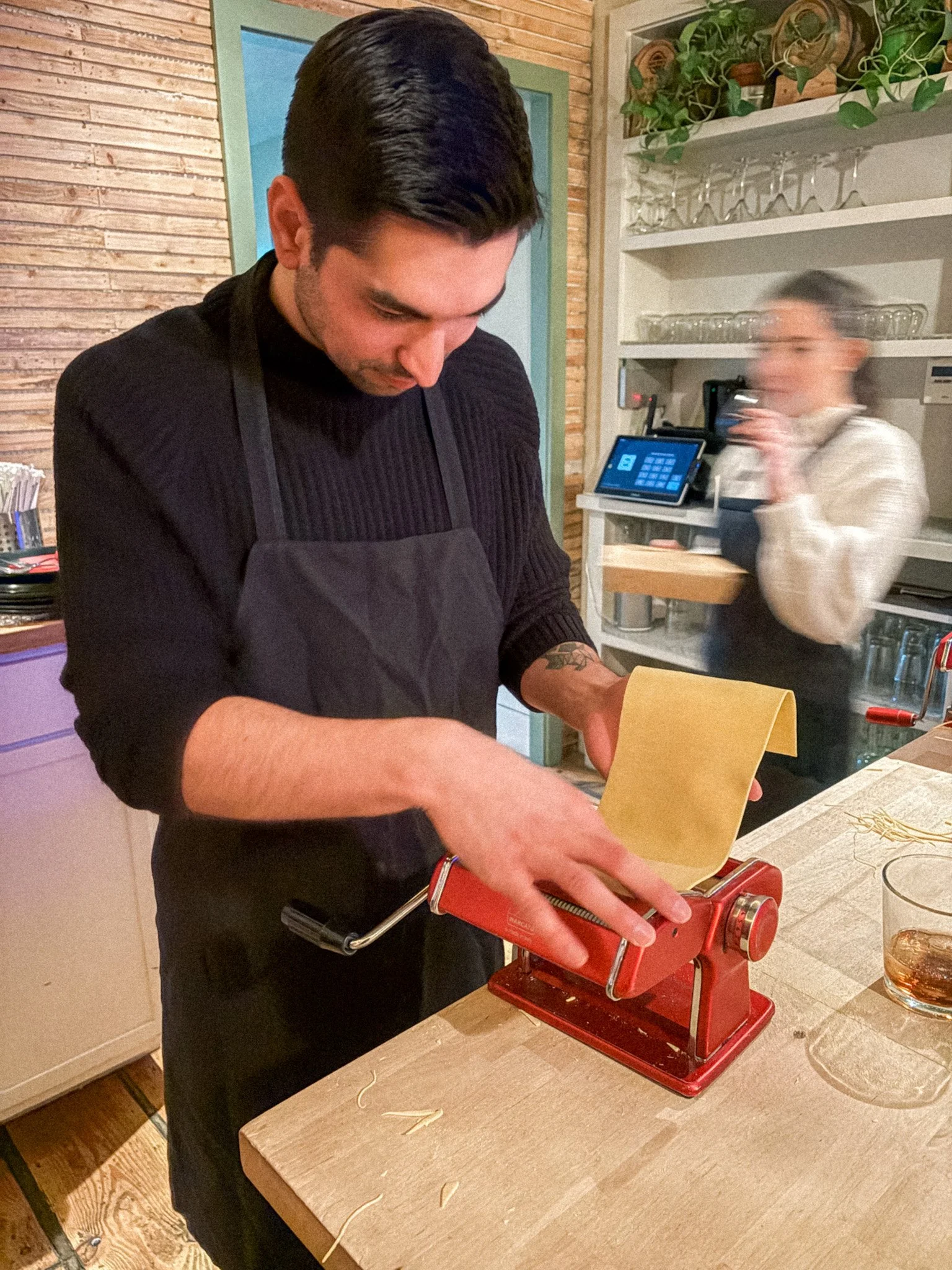 Aunt Jakes Manhattan - Gabriel making pasta.jpg