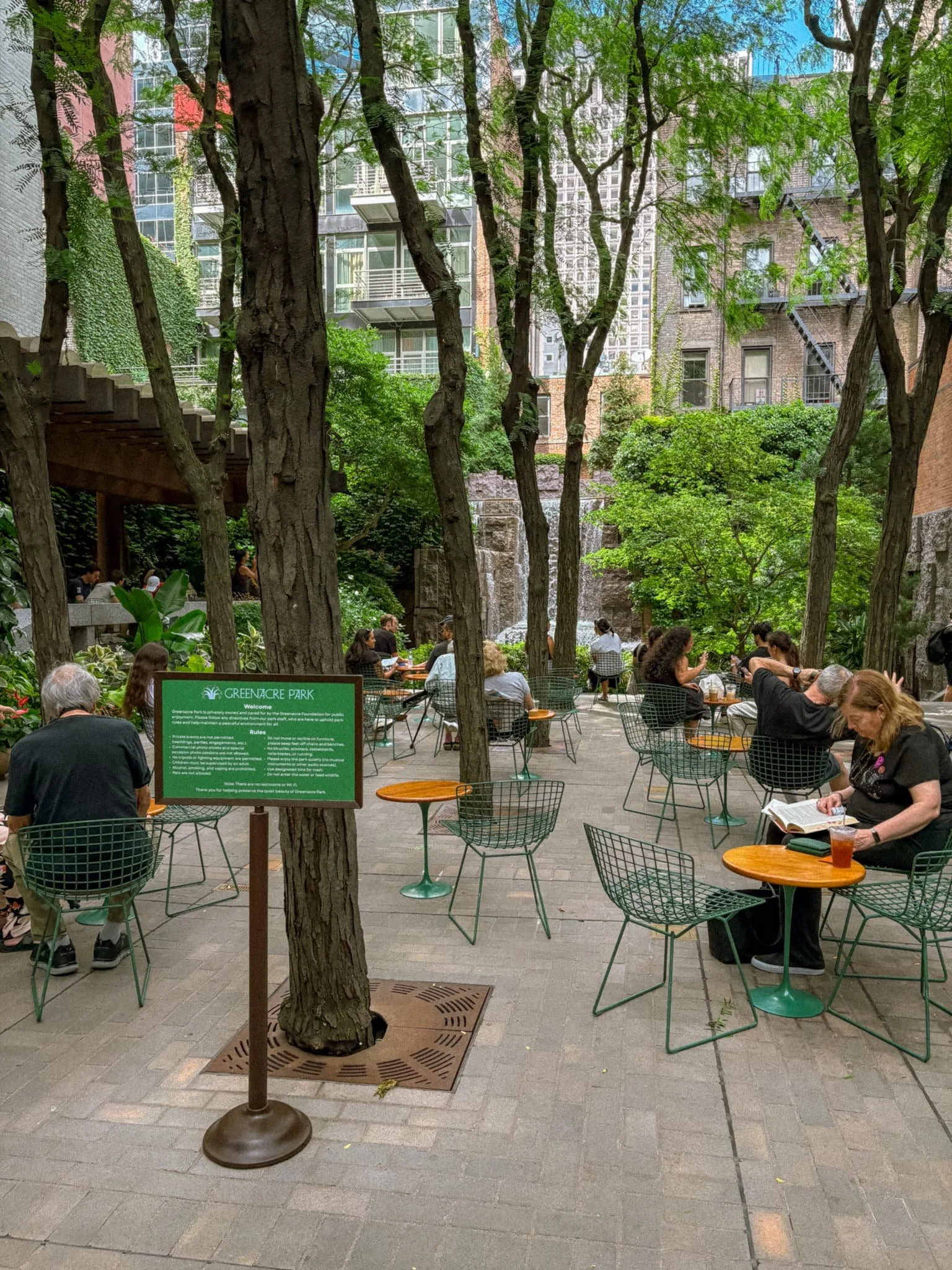 Greenacre Park Manhattan - center seating.jpg
