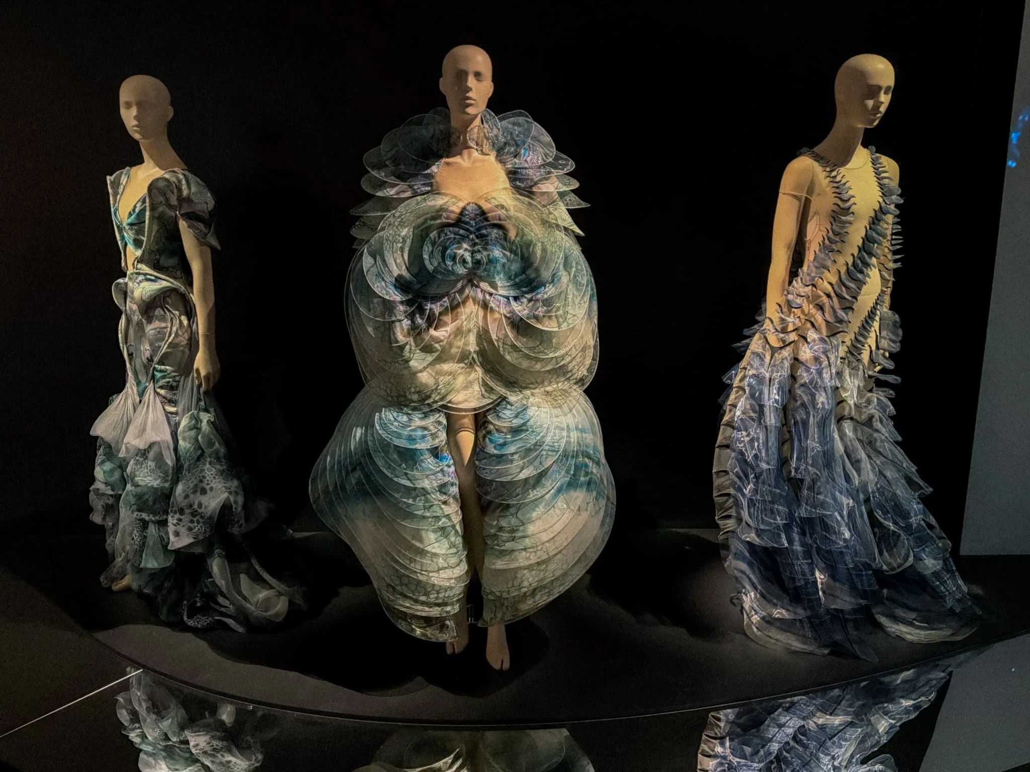 Iris van Herpen's Sculpting the Senses sculptural gowns at Brooklyn Museum