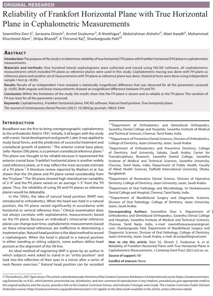 JOURNAL OF CONTEMPORARY DENTAL PRACTICE